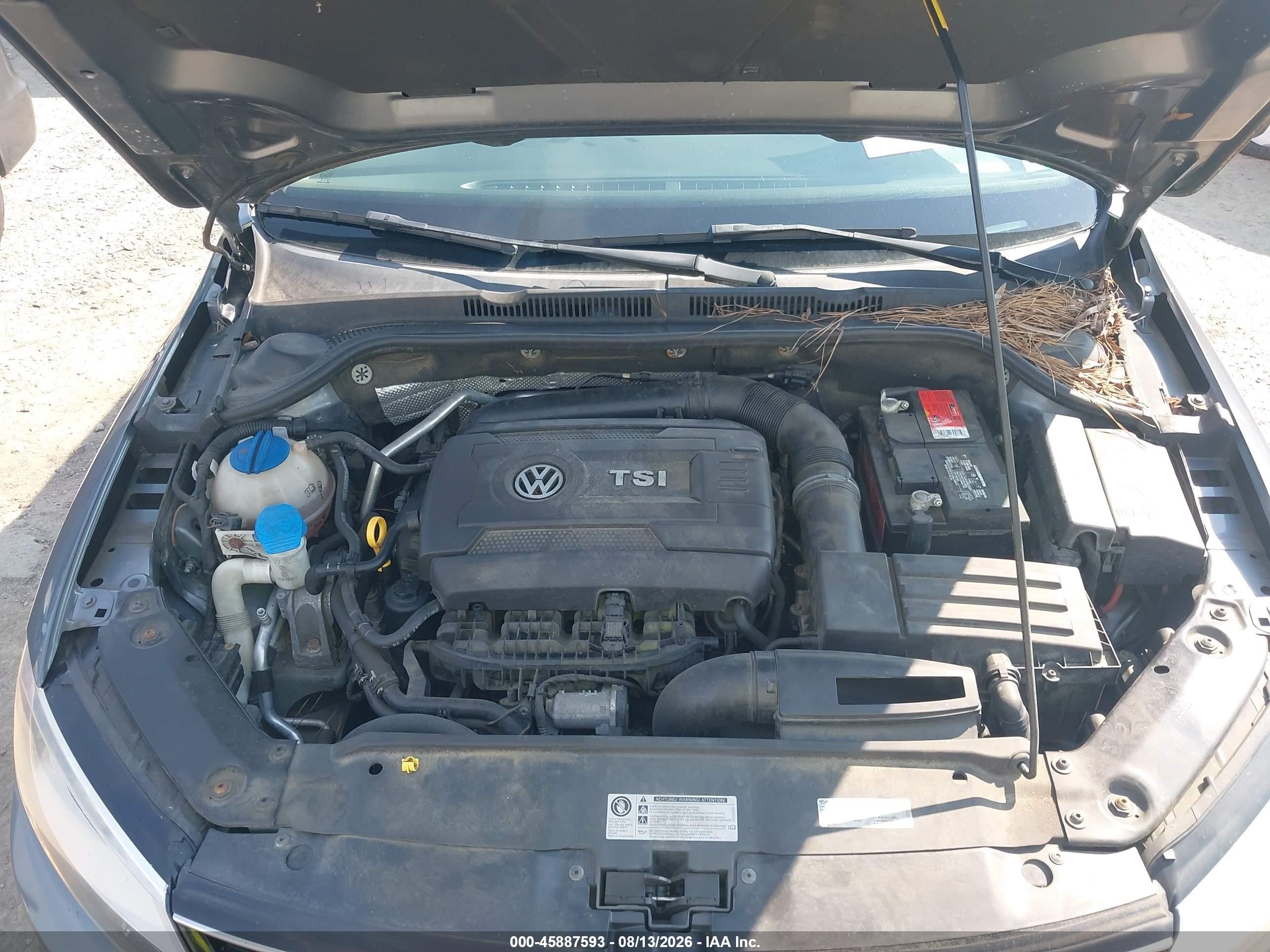 2015 Volkswagen Jetta 1.8t Se Gray vin: 3VWD17AJ1FM230552