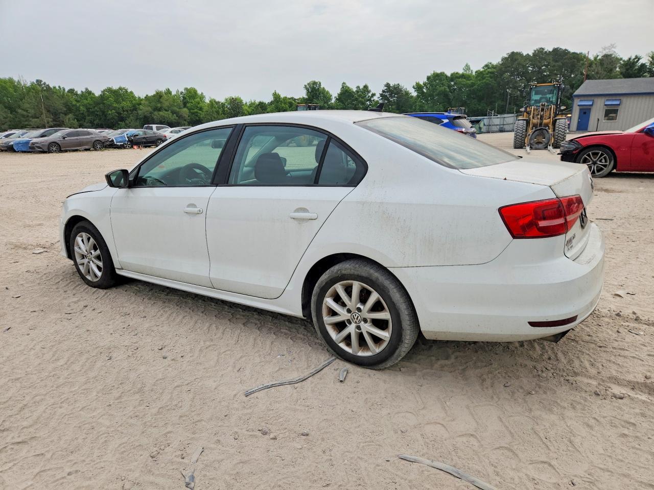 2015 Volkswagen Jetta Se White vin: 3VWD17AJ1FM250347