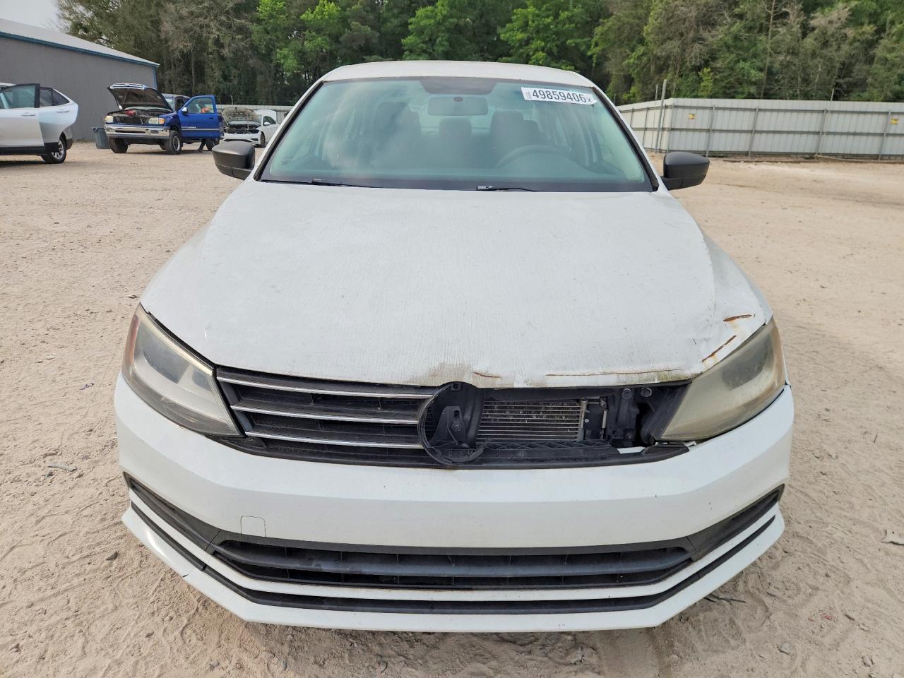 2015 Volkswagen Jetta Se White vin: 3VWD17AJ1FM250347