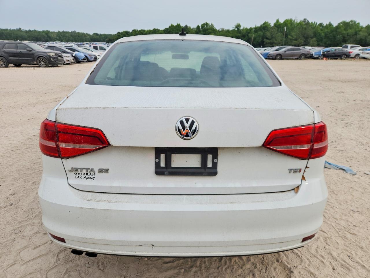 2015 Volkswagen Jetta Se White vin: 3VWD17AJ1FM250347