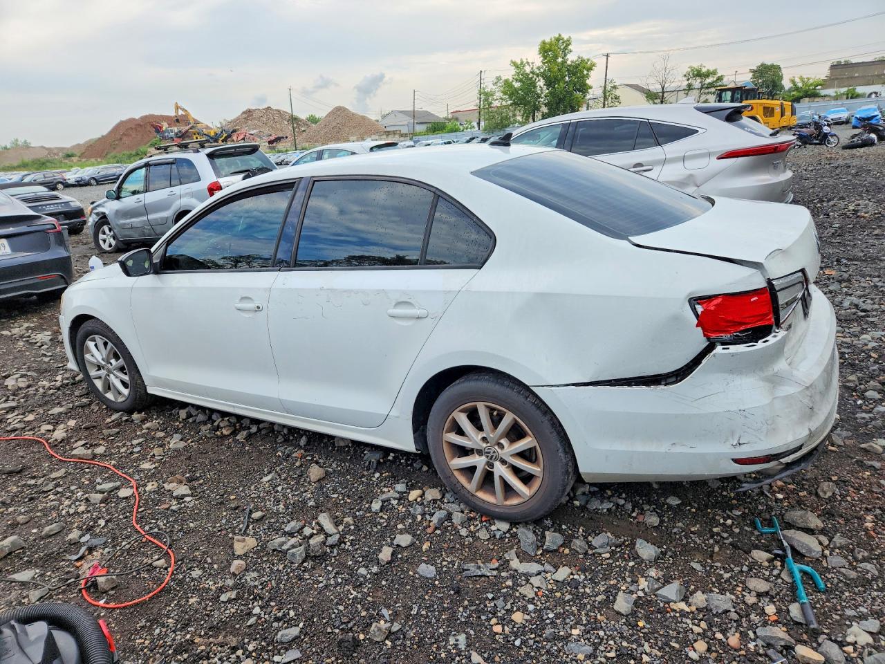 2015 Volkswagen Jetta Se White vin: 3VWD17AJ1FM257573