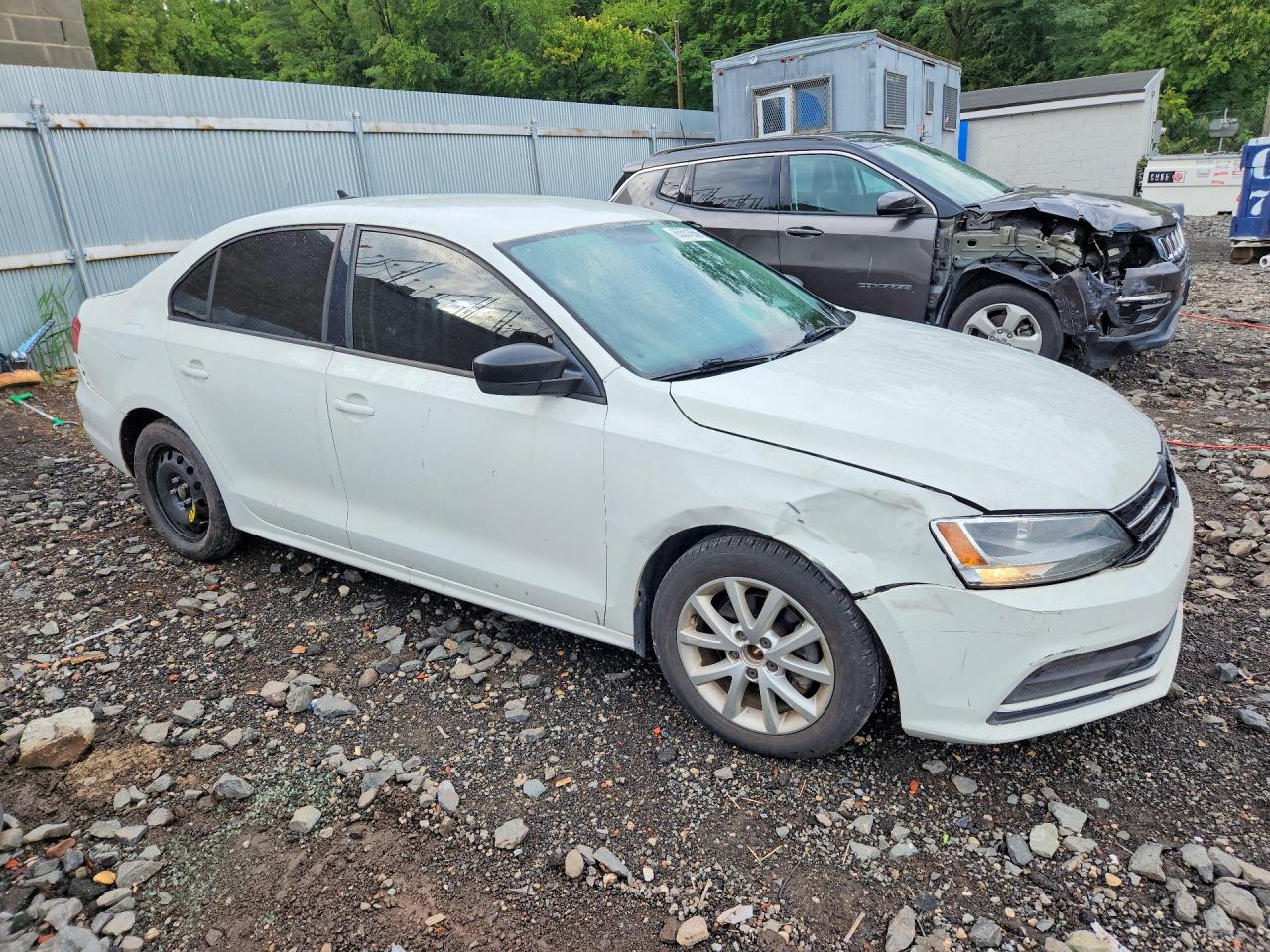 2015 Volkswagen Jetta Se White vin: 3VWD17AJ1FM257573