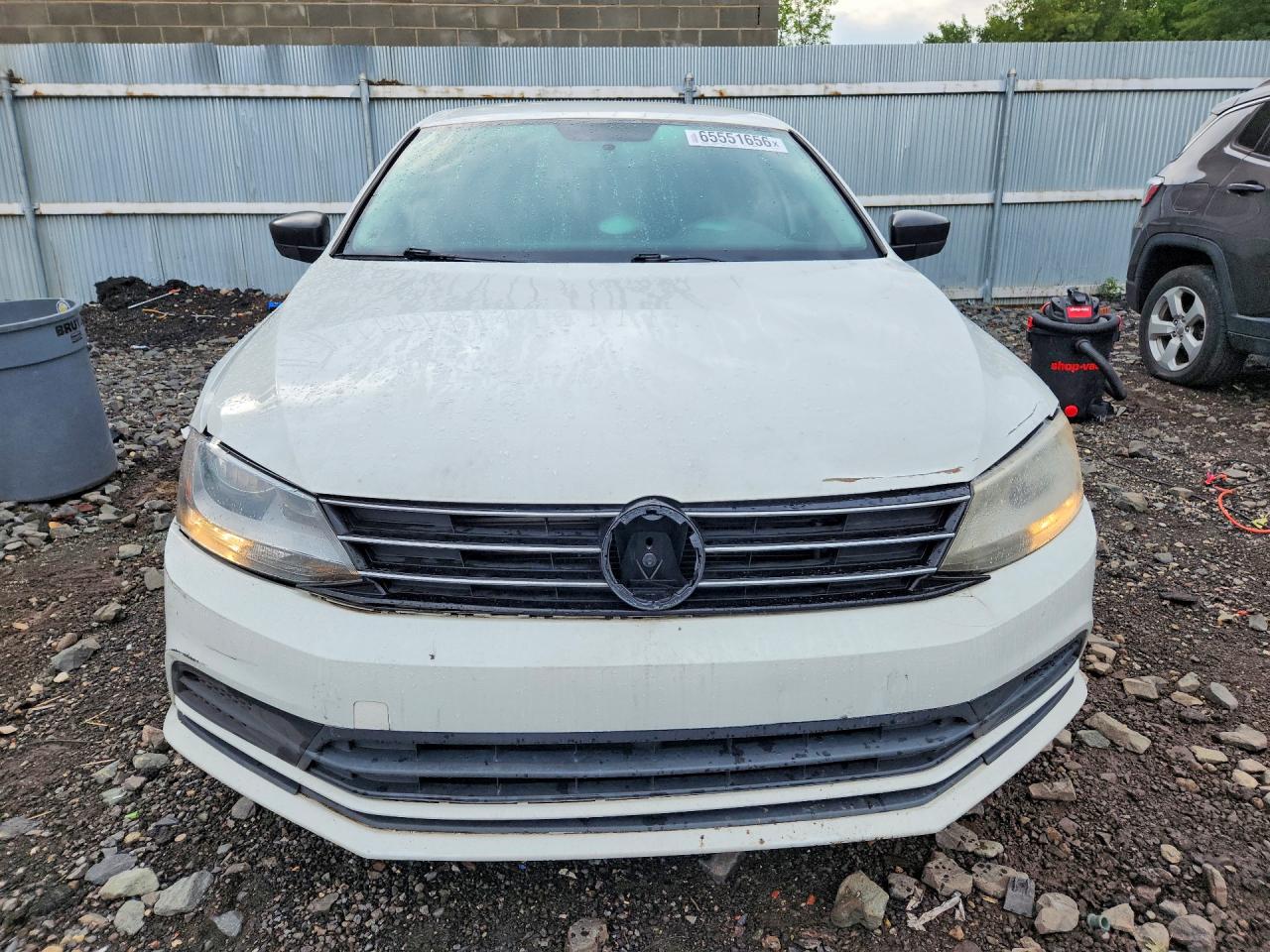 2015 Volkswagen Jetta Se White vin: 3VWD17AJ1FM257573