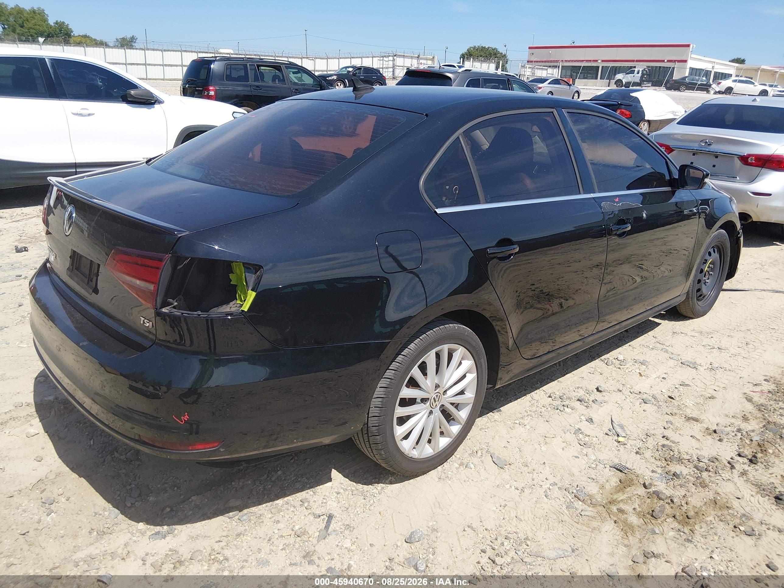 2015 Volkswagen Jetta 1.8t Se Black vin: 3VWD17AJ1FM273949