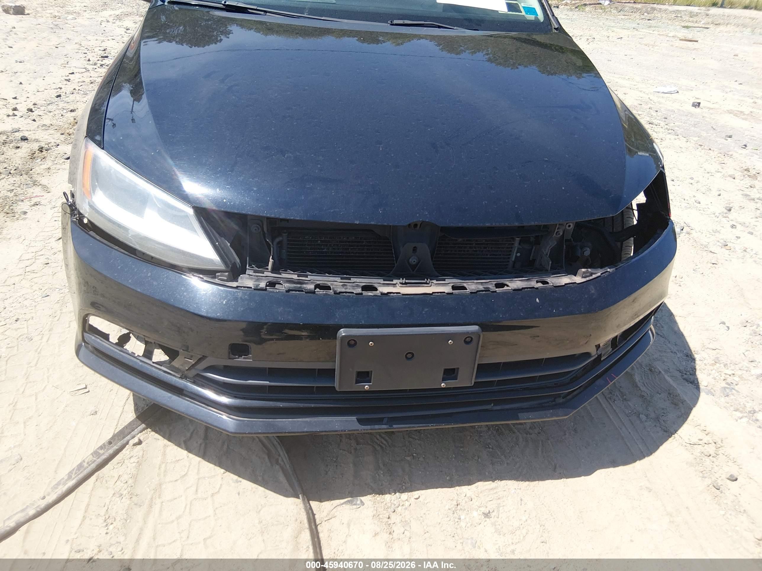 2015 Volkswagen Jetta 1.8t Se Black vin: 3VWD17AJ1FM273949