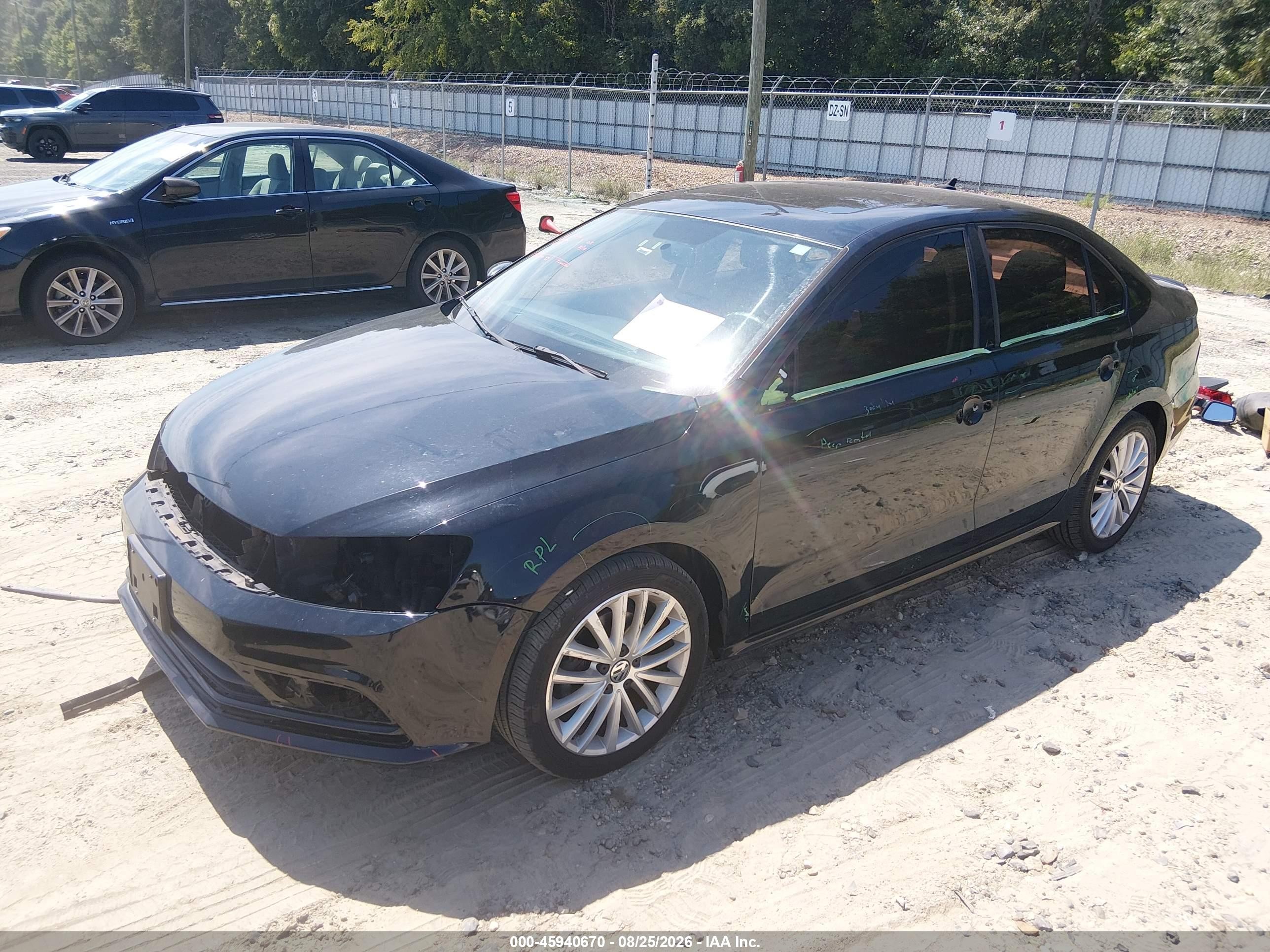 2015 Volkswagen Jetta 1.8t Se Black vin: 3VWD17AJ1FM273949