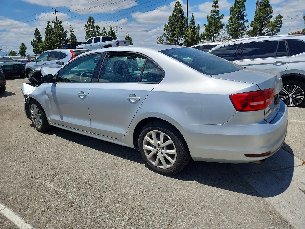2015 Volkswagen Jetta Se Серебряный vin: 3VWD17AJ1FM274745
