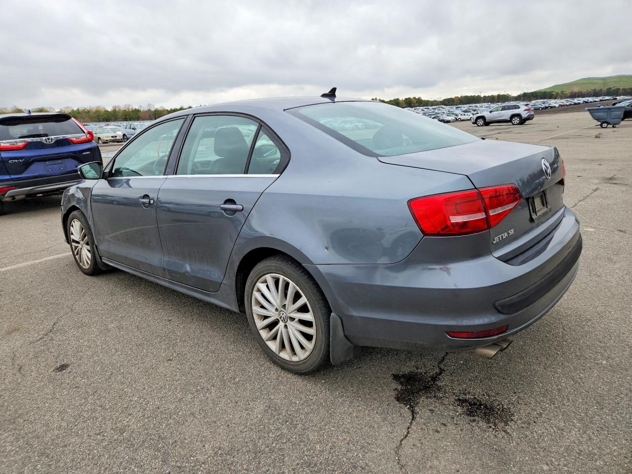 2015 Volkswagen Jetta Se Gray vin: 3VWD17AJ1FM301748
