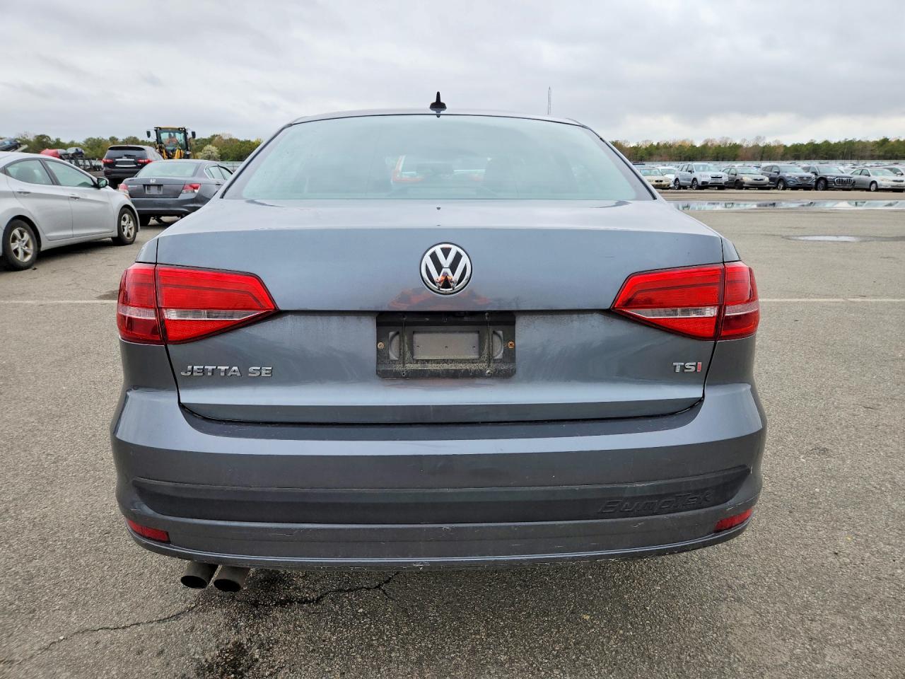 2015 Volkswagen Jetta Se Gray vin: 3VWD17AJ1FM301748