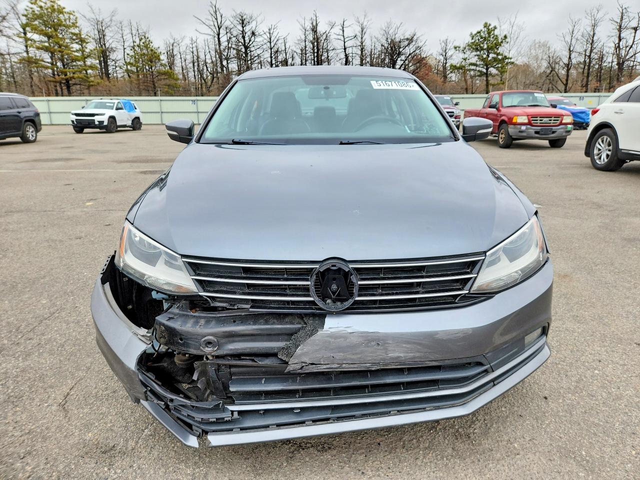 2015 Volkswagen Jetta Se Gray vin: 3VWD17AJ1FM301748