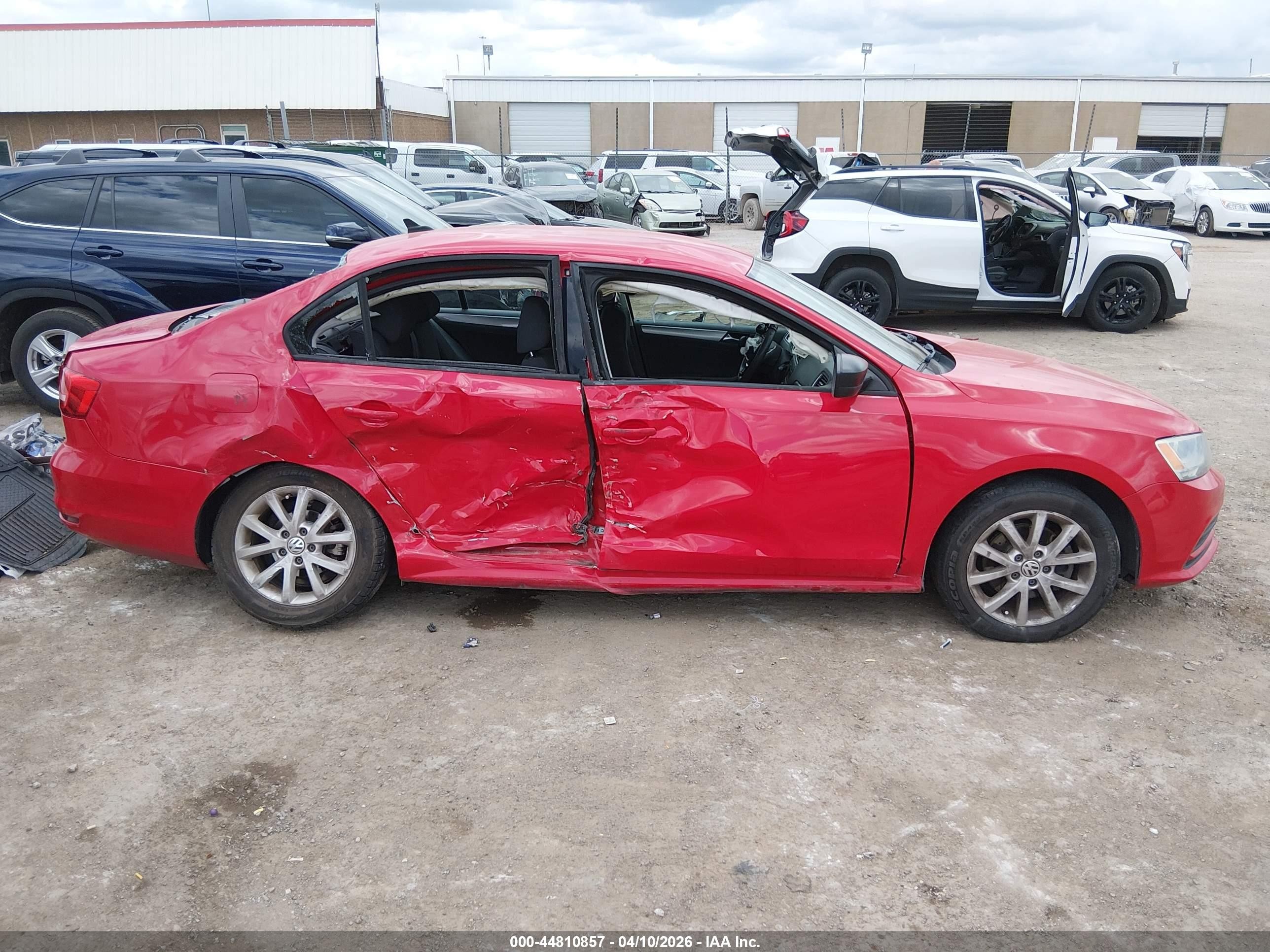 2015 Volkswagen Jetta 1.8t Se Red vin: 3VWD17AJ1FM309378