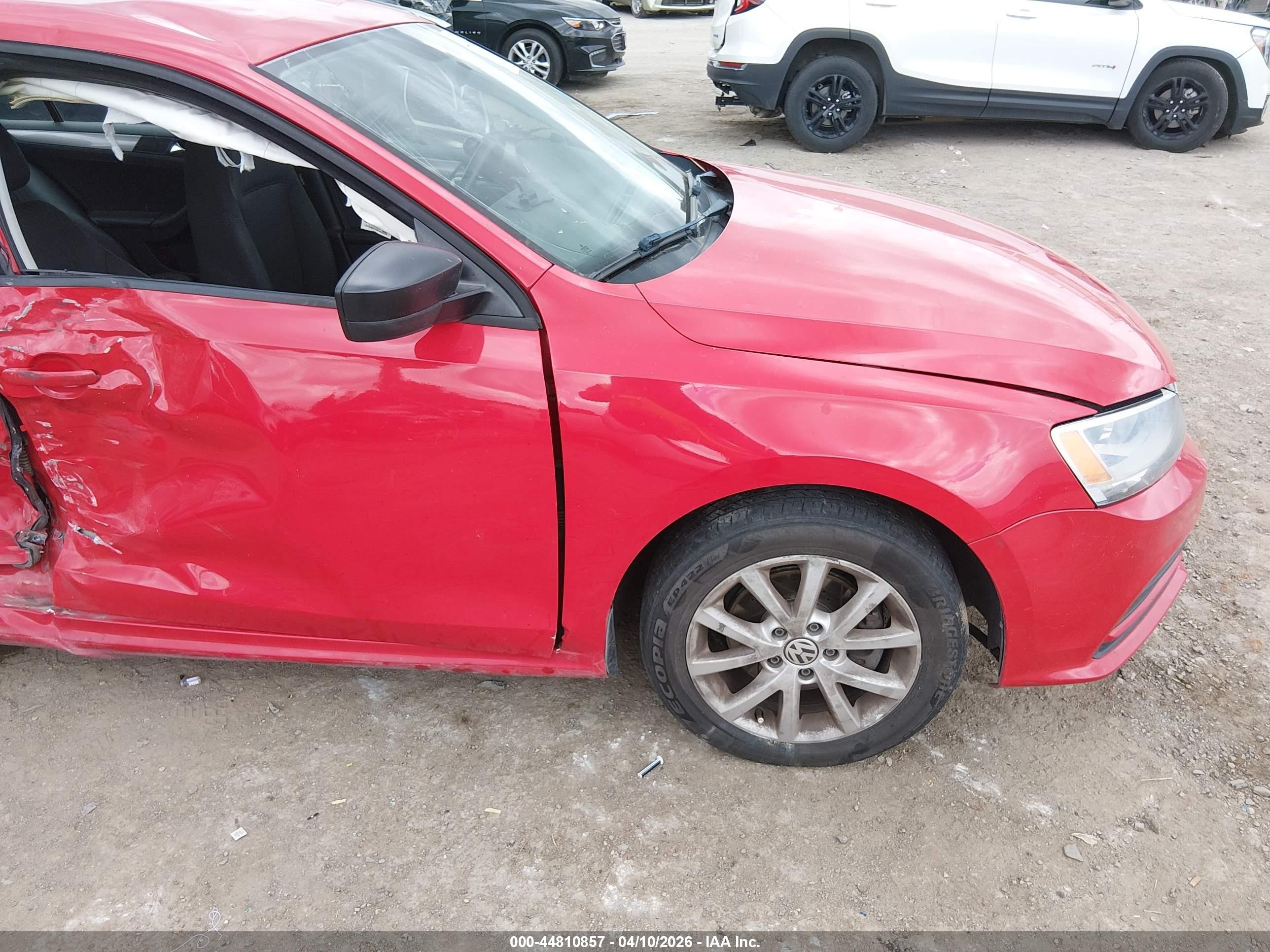 2015 Volkswagen Jetta 1.8t Se Red vin: 3VWD17AJ1FM309378