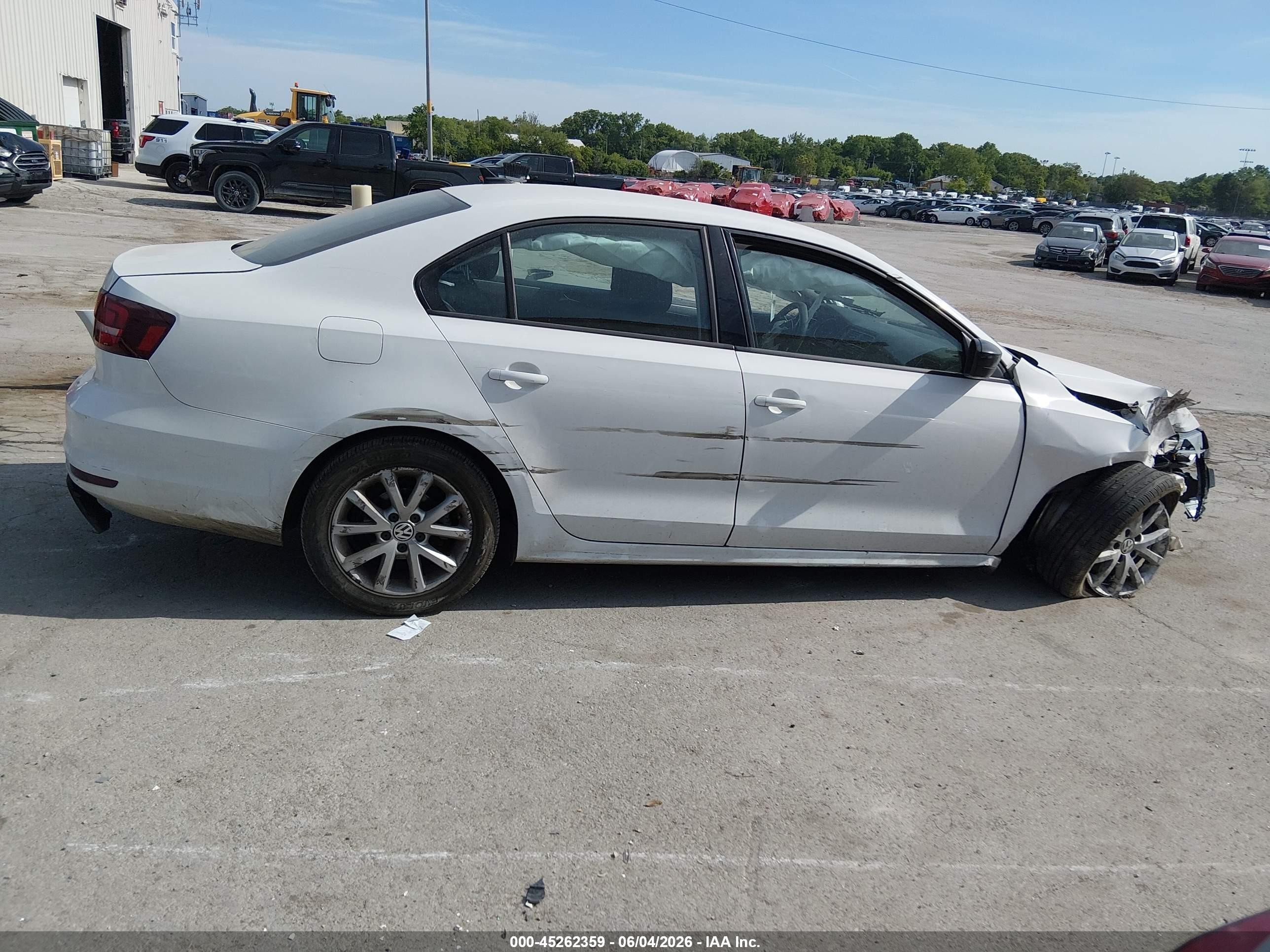2015 Volkswagen Jetta 1.8t Se White vin: 3VWD17AJ1FM316864