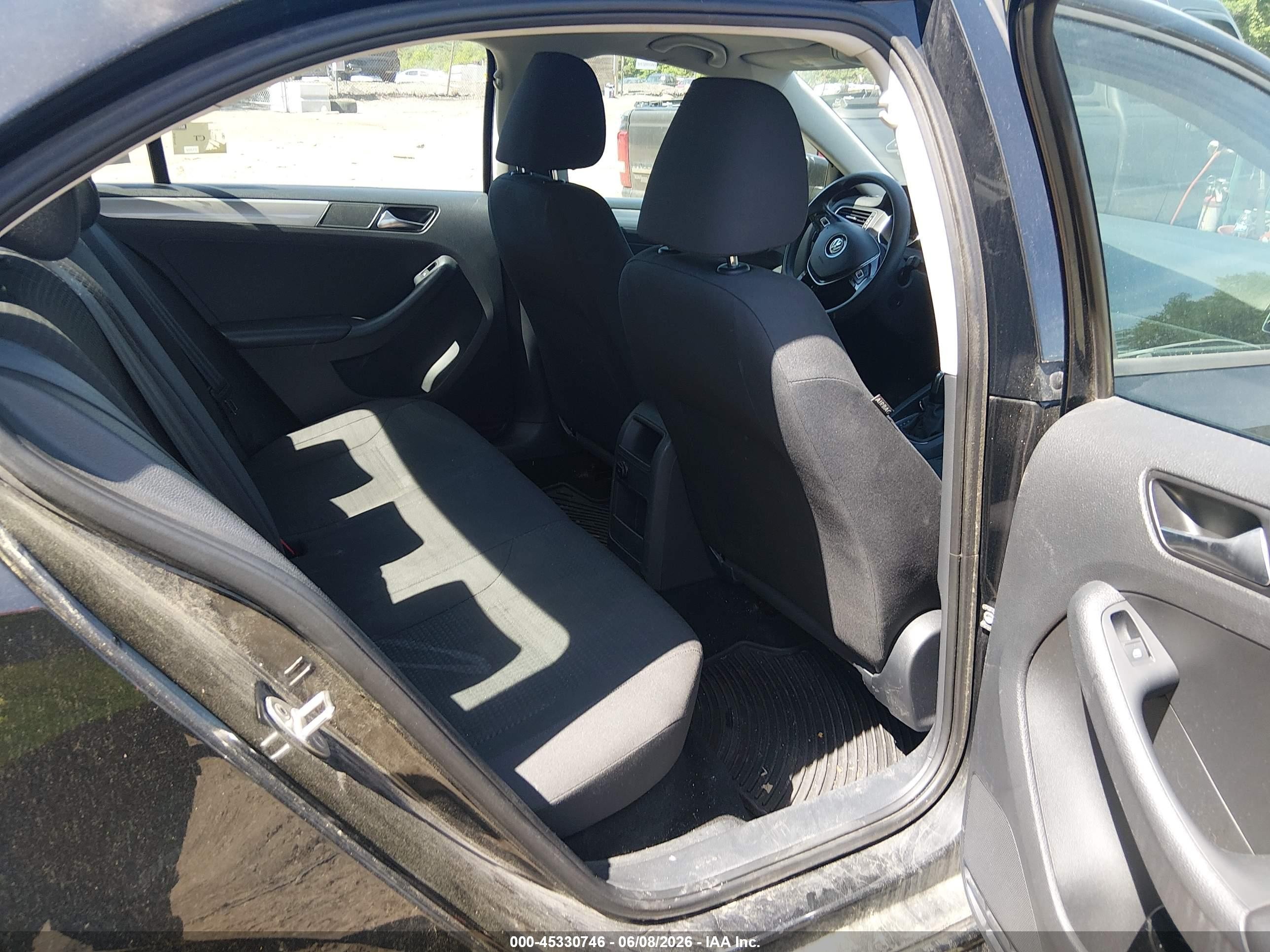 2015 Volkswagen Jetta 1.8t Se Black vin: 3VWD17AJ1FM320011