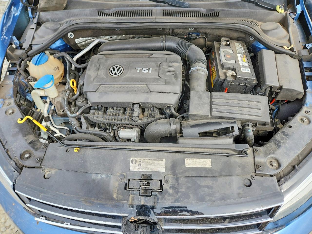 2015 Volkswagen Jetta Se Blue vin: 3VWD17AJ1FM332532
