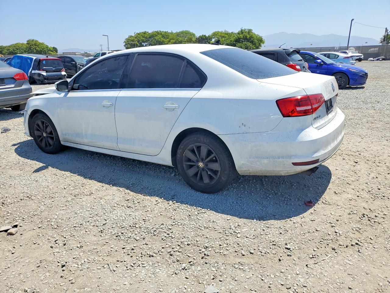 2015 Volkswagen Jetta Se White vin: 3VWD17AJ1FM334734