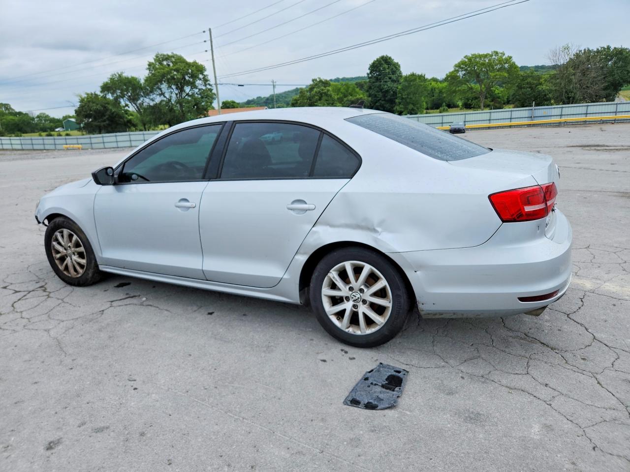 2015 Volkswagen Jetta Se Silver vin: 3VWD17AJ1FM353655