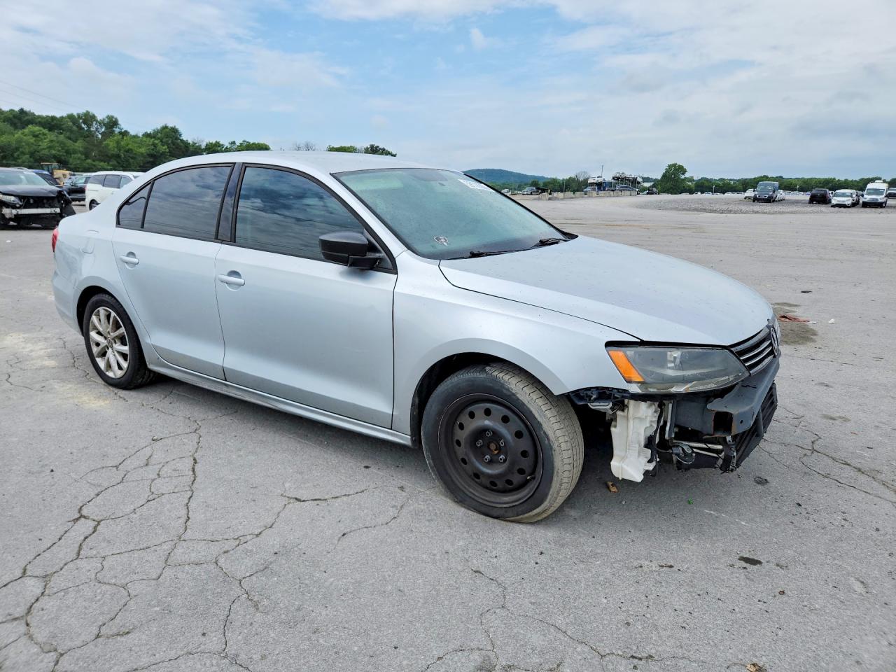 2015 Volkswagen Jetta Se Silver vin: 3VWD17AJ1FM353655