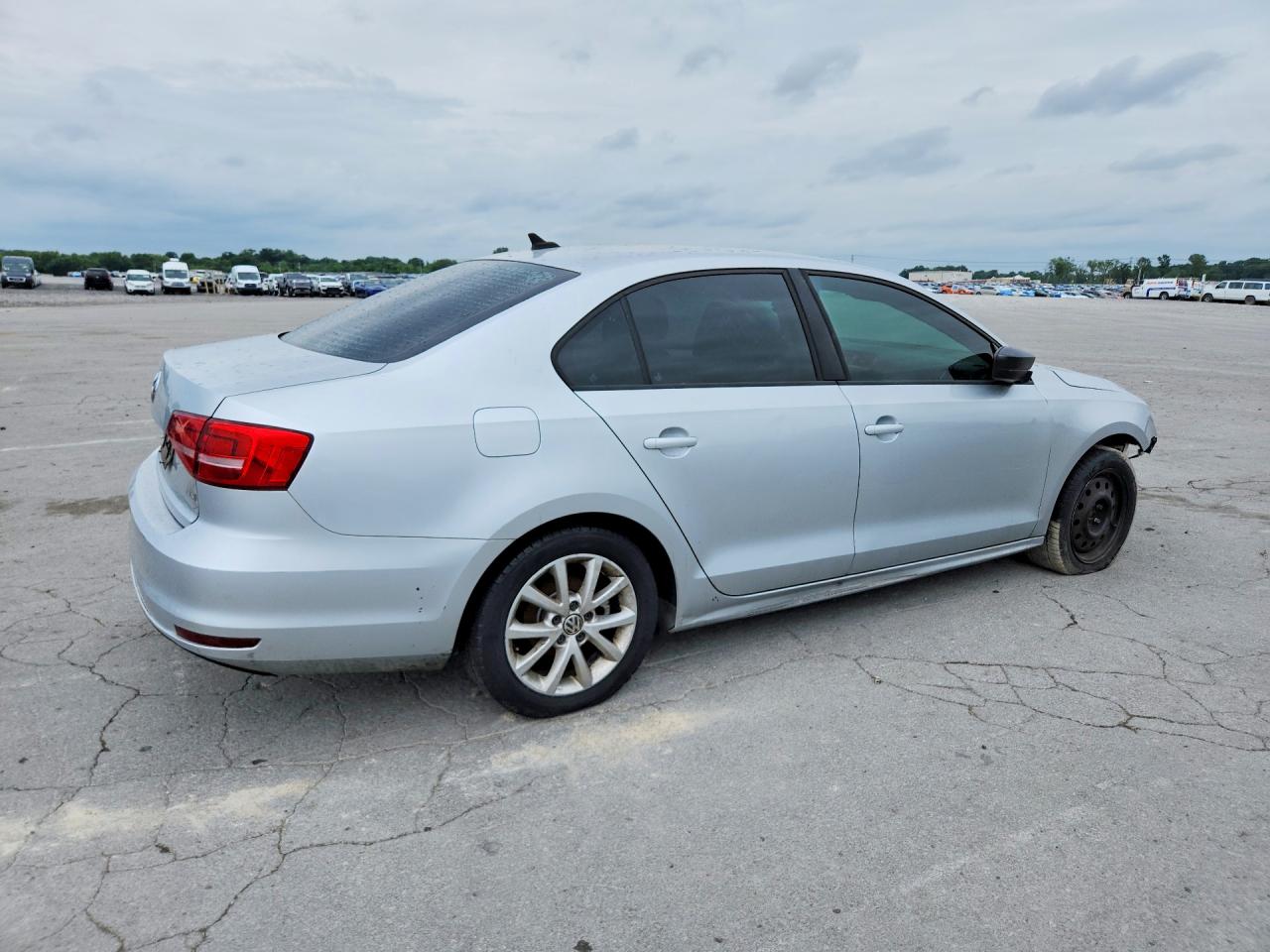 2015 Volkswagen Jetta Se Silver vin: 3VWD17AJ1FM353655