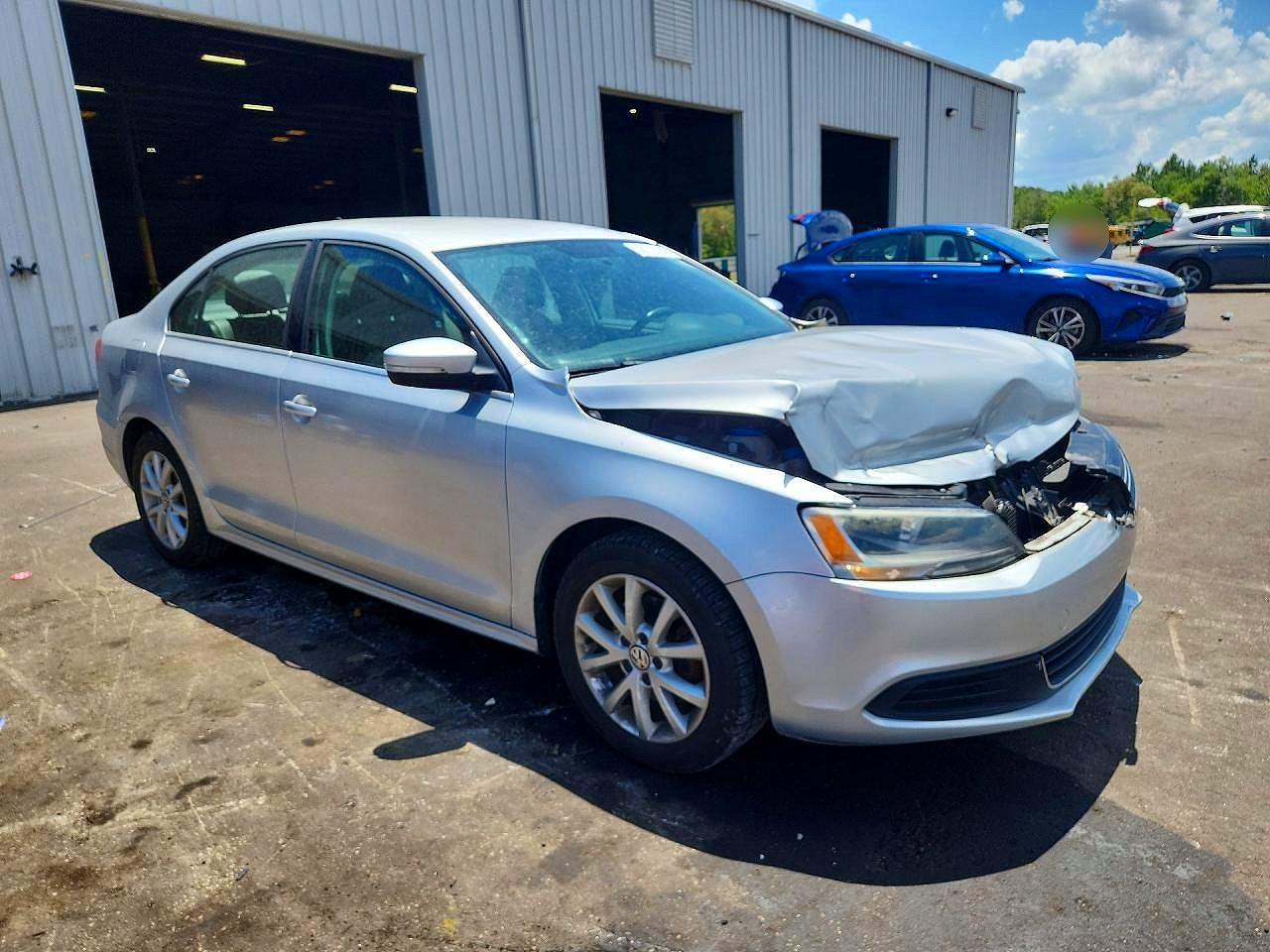 2014 Volkswagen Jetta Se Silver vin: 3VWD17AJ2EM215427