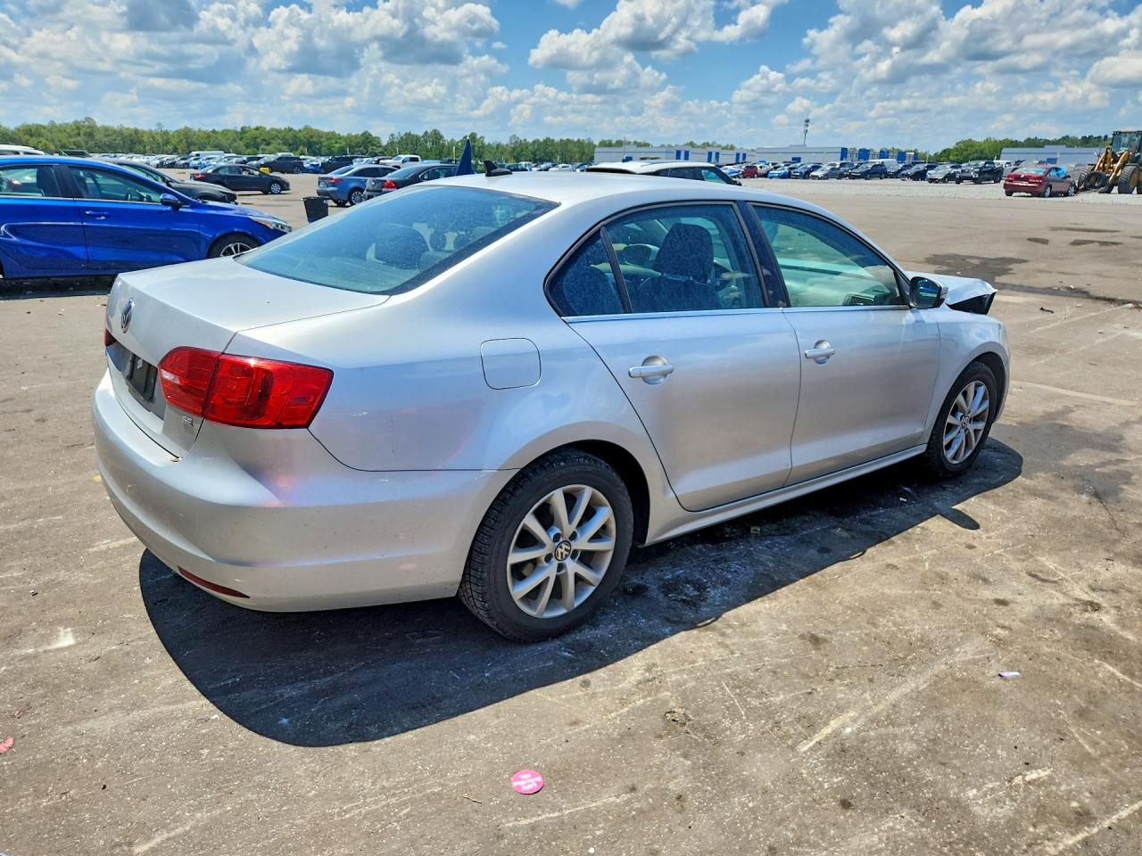 2014 Volkswagen Jetta Se Silver vin: 3VWD17AJ2EM215427