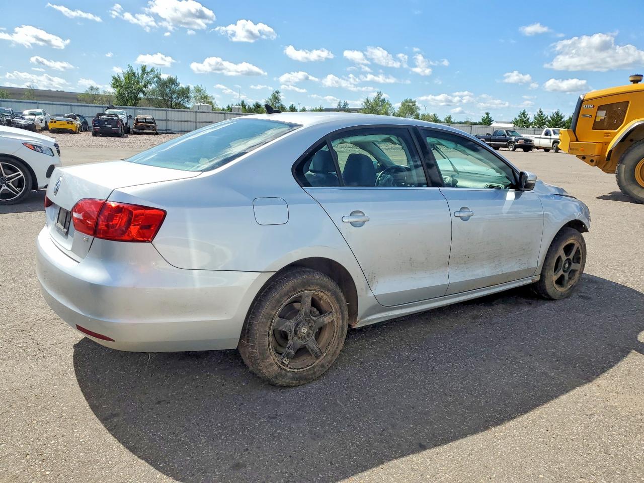 2014 Volkswagen Jetta Se Silver vin: 3VWD17AJ2EM223429