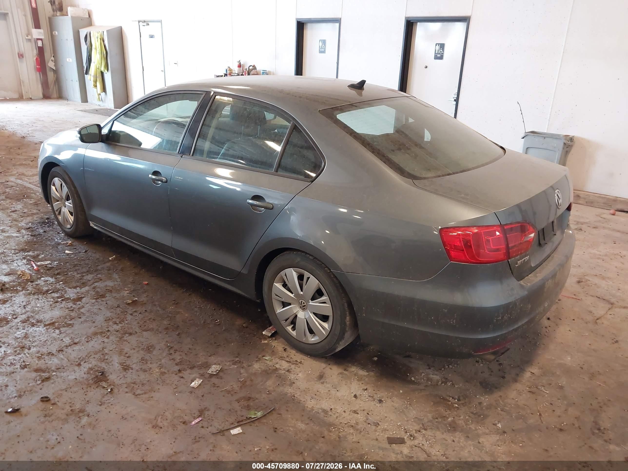 2014 Volkswagen Jetta 1.8t Se Gray vin: 3VWD17AJ2EM238979