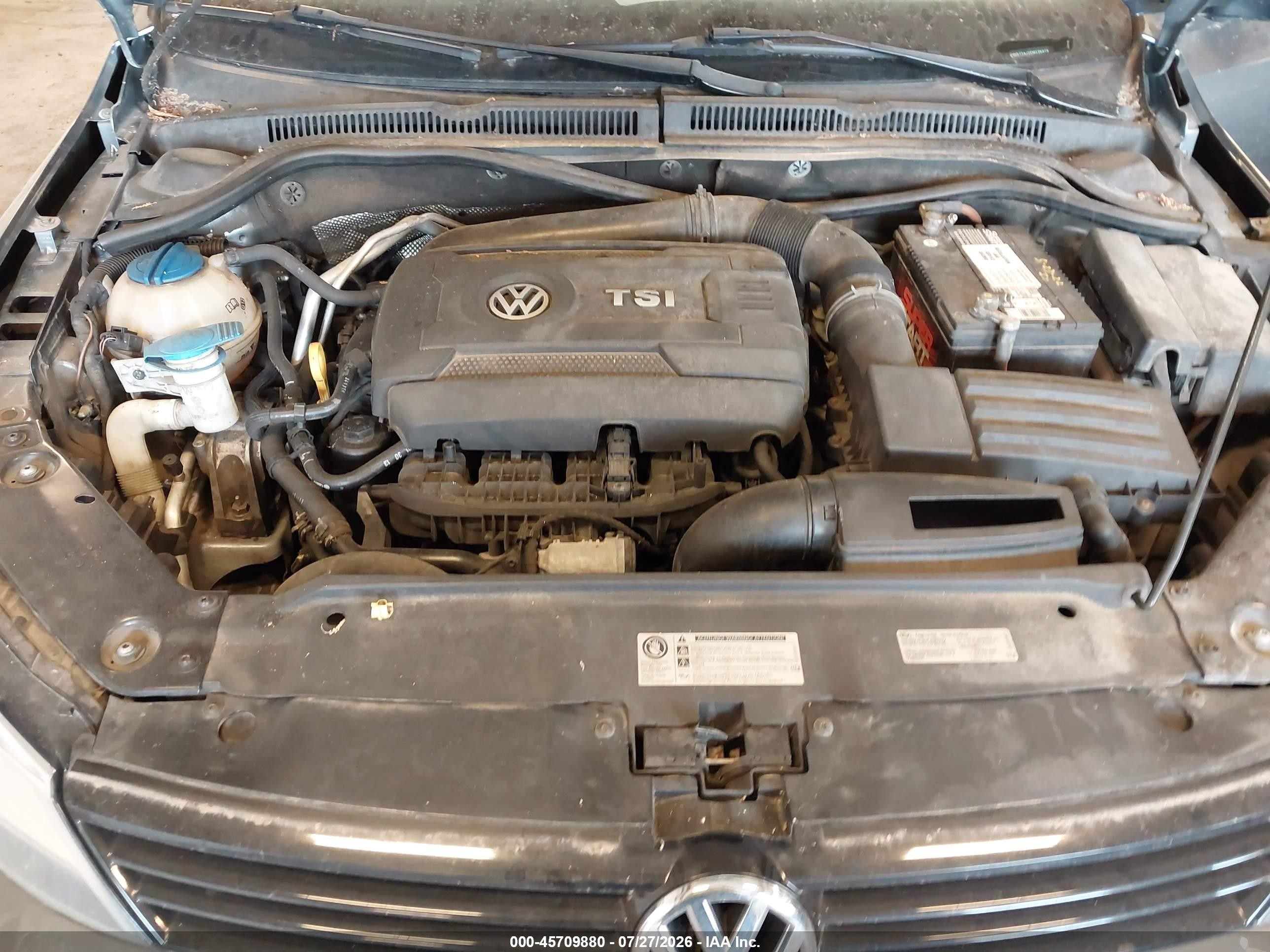 2014 Volkswagen Jetta 1.8t Se Gray vin: 3VWD17AJ2EM238979