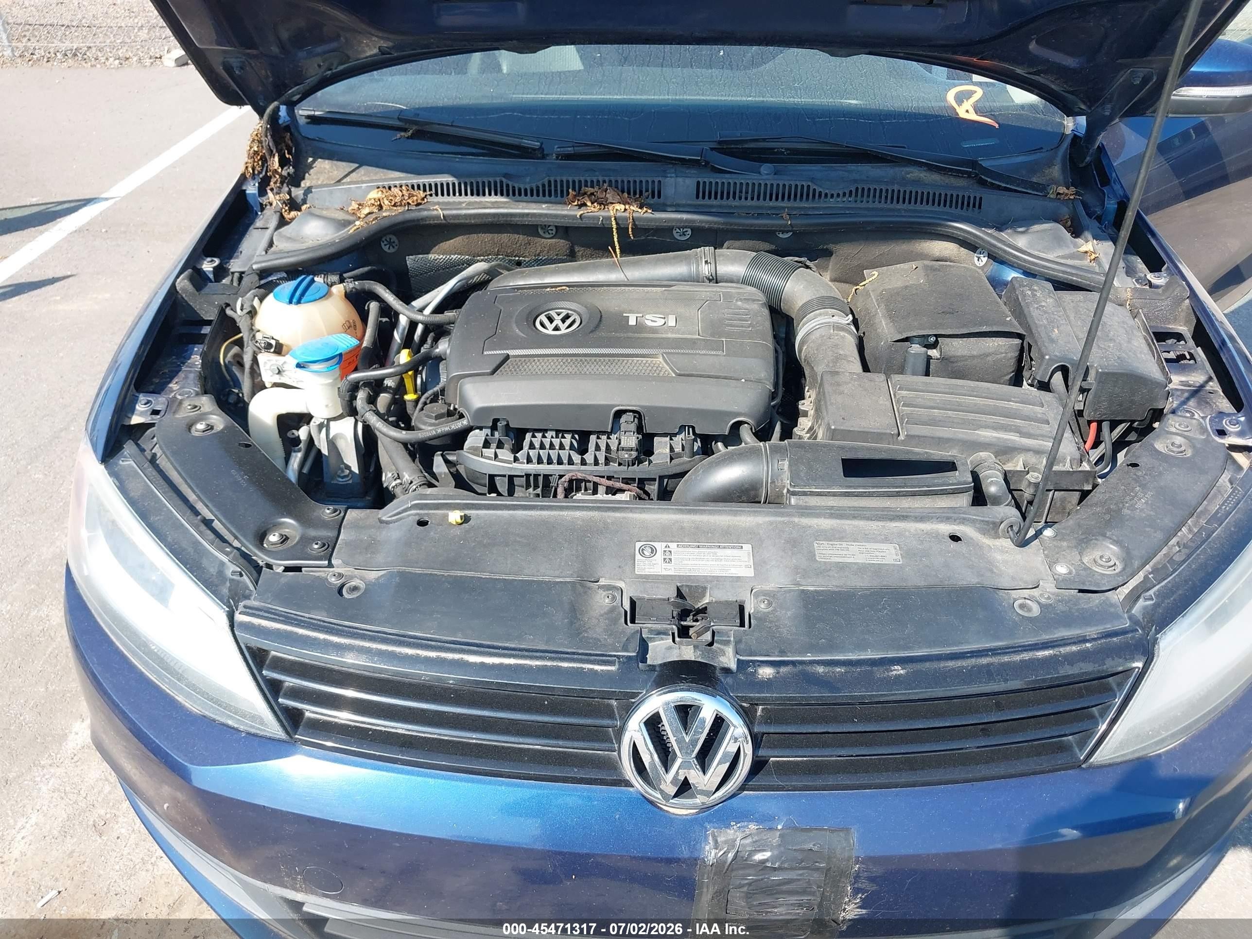 2014 Volkswagen Jetta 1.8t Se Синий vin: 3VWD17AJ2EM263767