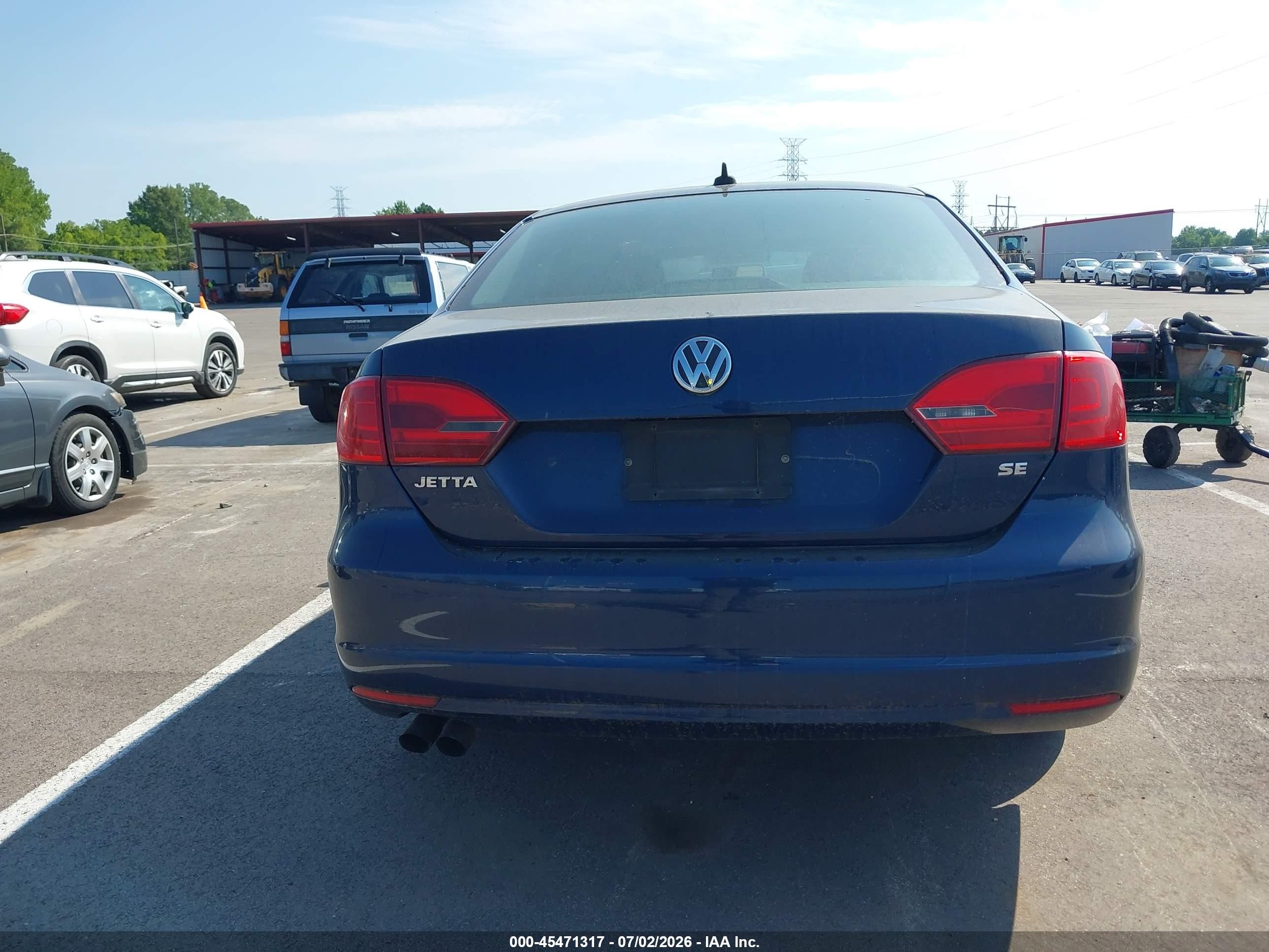 2014 Volkswagen Jetta 1.8t Se Синий vin: 3VWD17AJ2EM263767