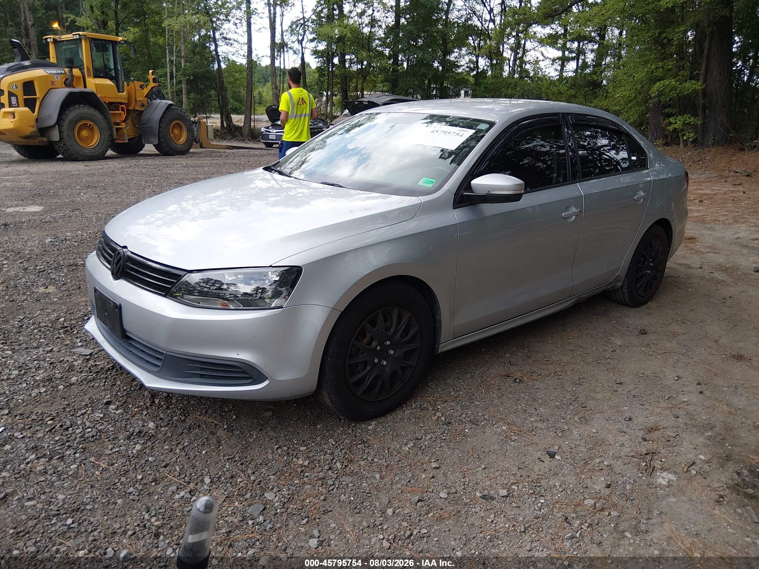 2014 Volkswagen Jetta 1.8t Se Silver vin: 3VWD17AJ2EM279354