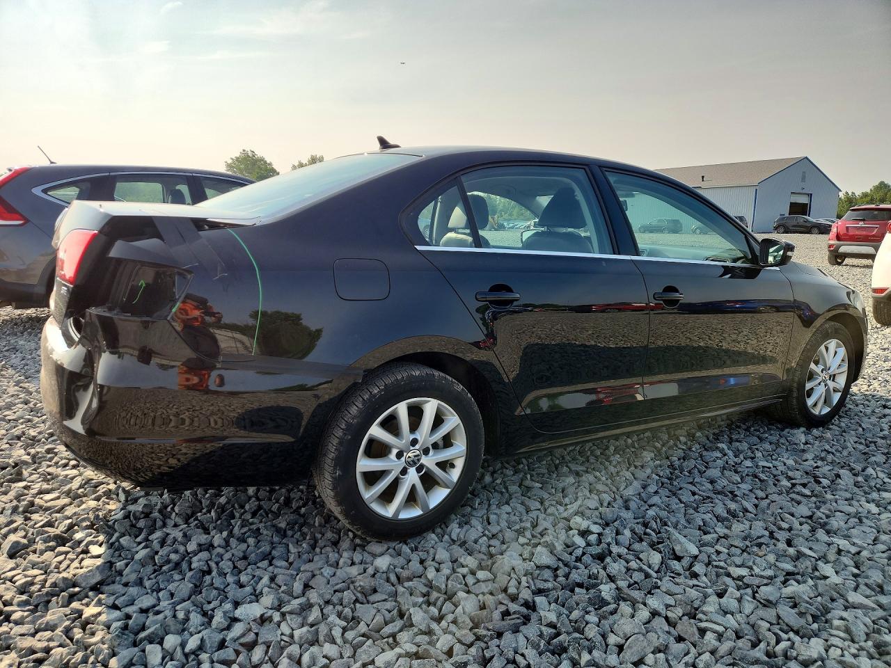 2014 Volkswagen Jetta Se Black vin: 3VWD17AJ2EM289379