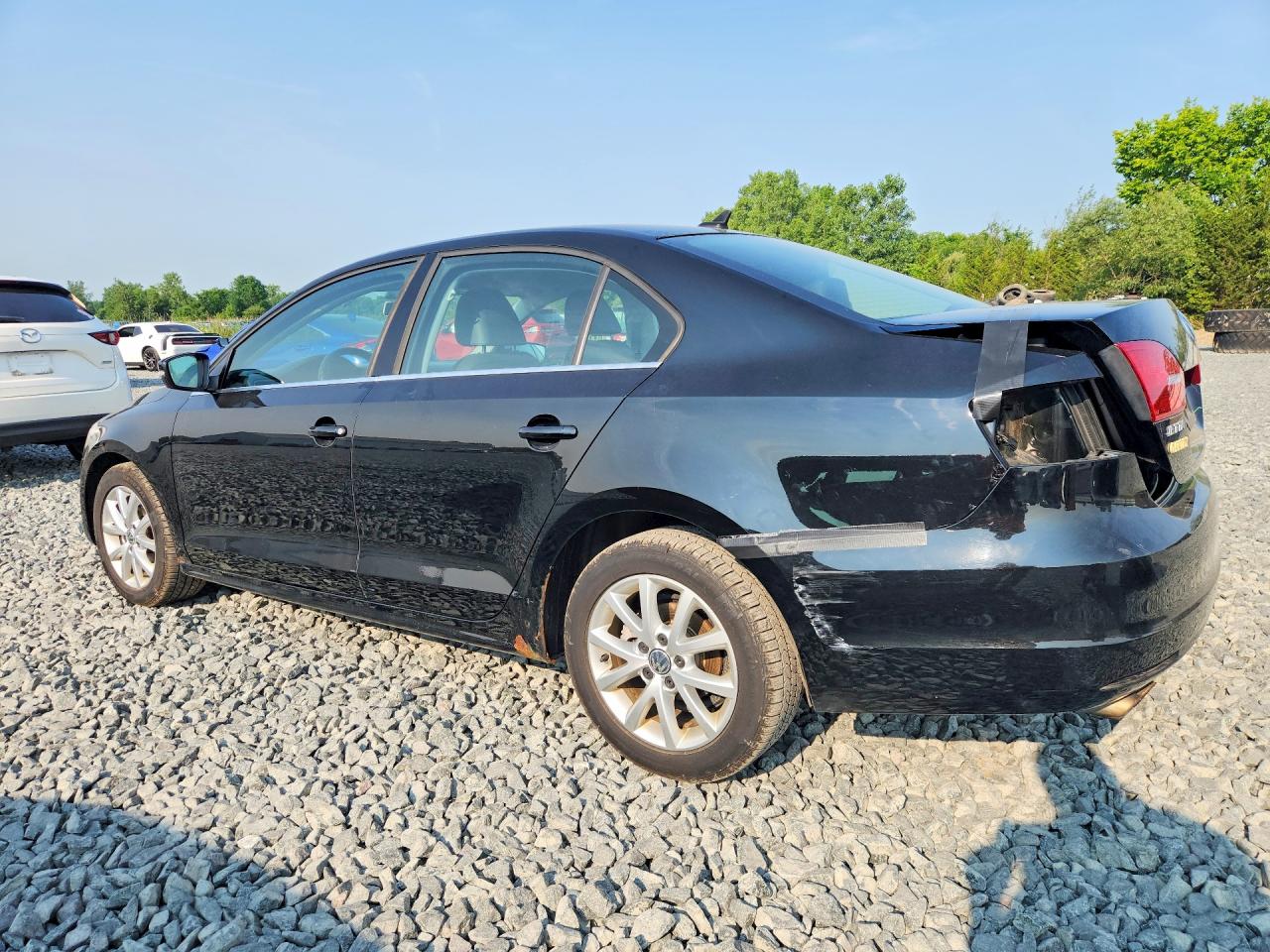 2014 Volkswagen Jetta Se Black vin: 3VWD17AJ2EM289379