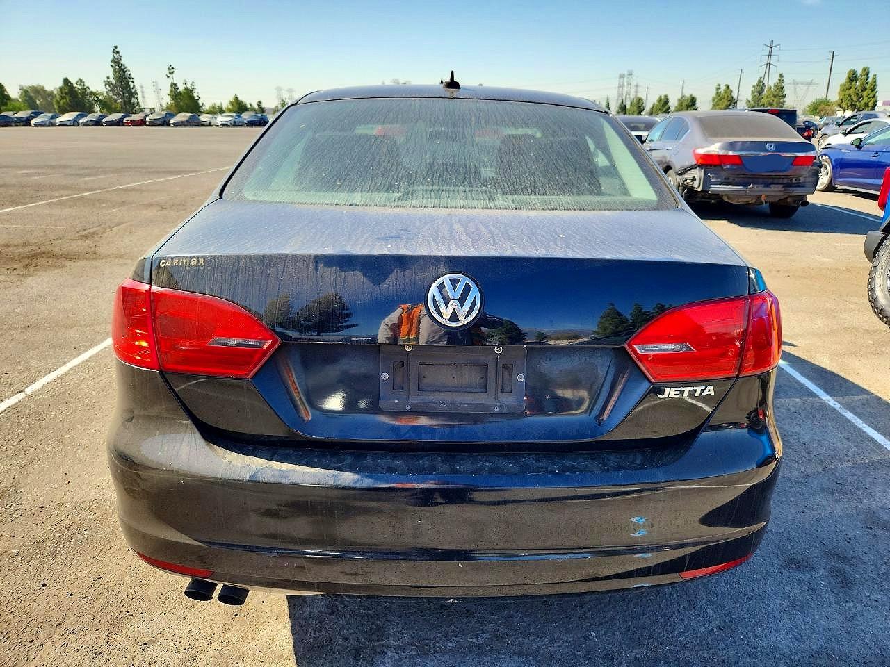 2014 Volkswagen Jetta Se Black vin: 3VWD17AJ2EM294565