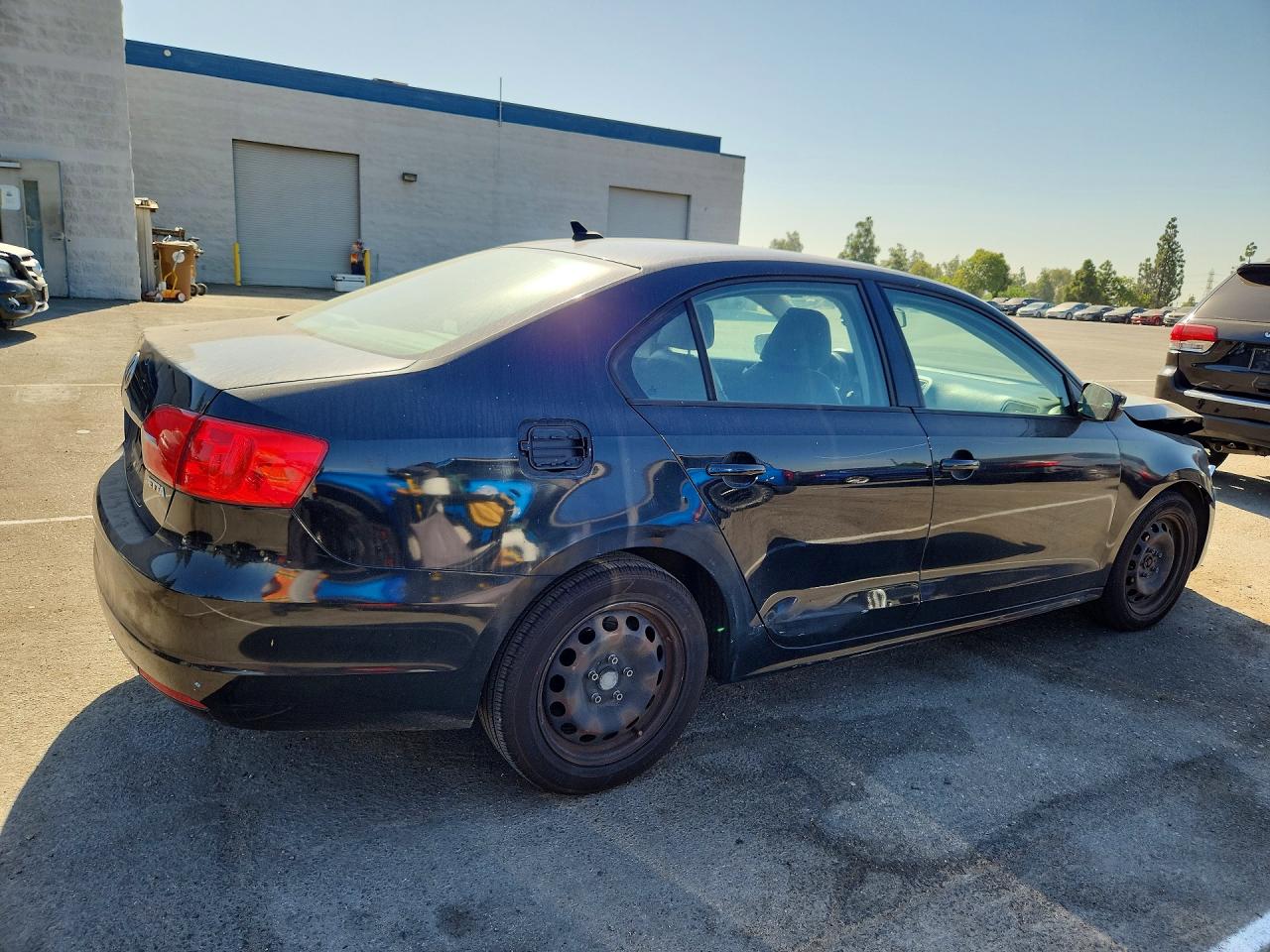 2014 Volkswagen Jetta Se Black vin: 3VWD17AJ2EM294565
