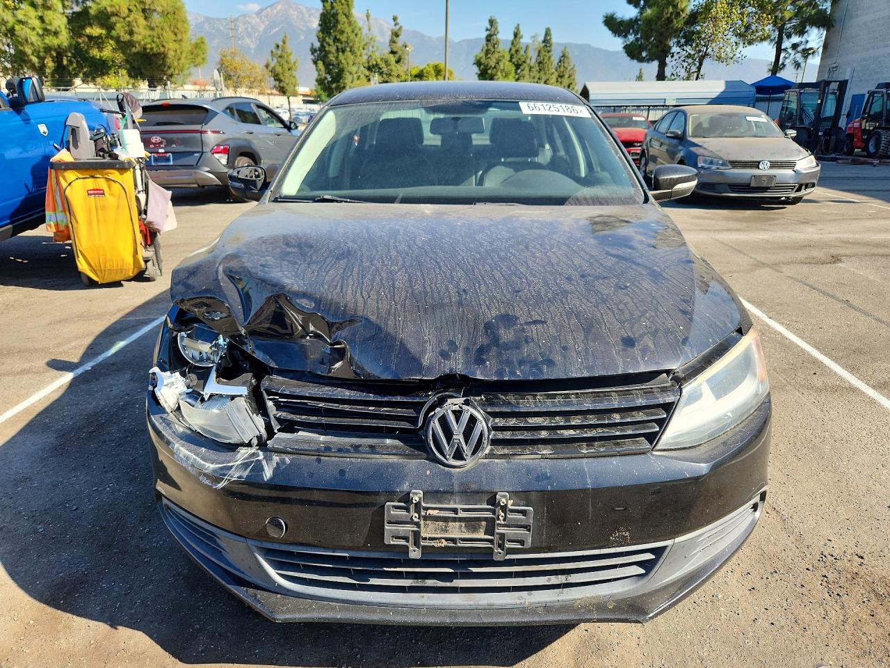 2014 Volkswagen Jetta Se Black vin: 3VWD17AJ2EM294565