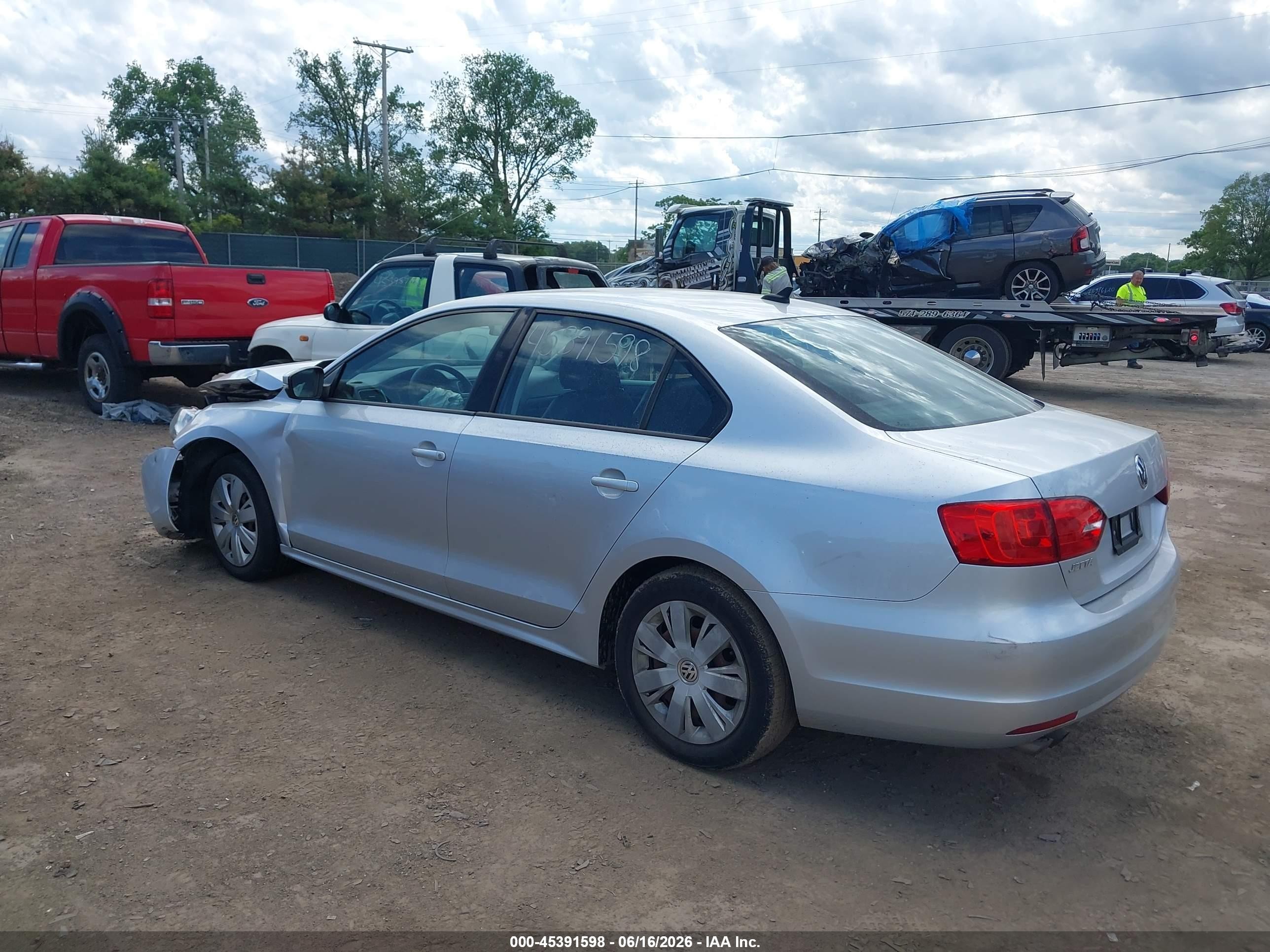 2014 Volkswagen Jetta 1.8t Se Silver vin: 3VWD17AJ2EM305077