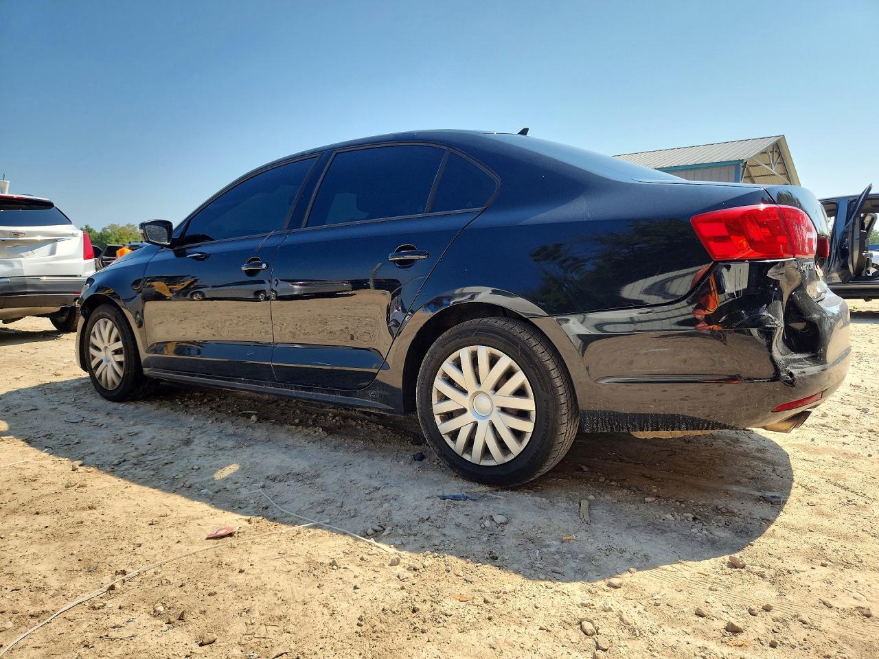 2014 Volkswagen Jetta Se Black vin: 3VWD17AJ2EM306861