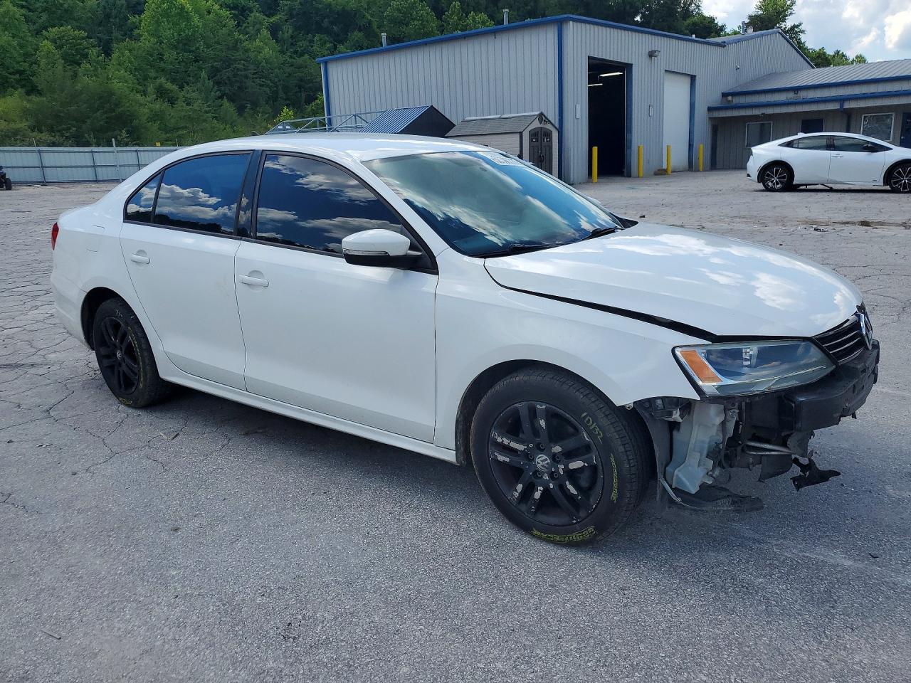2014 Volkswagen Jetta Se White vin: 3VWD17AJ2EM370012