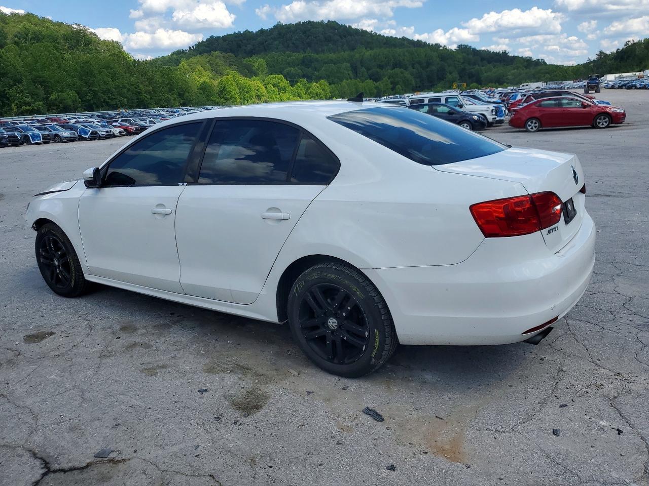 2014 Volkswagen Jetta Se White vin: 3VWD17AJ2EM370012