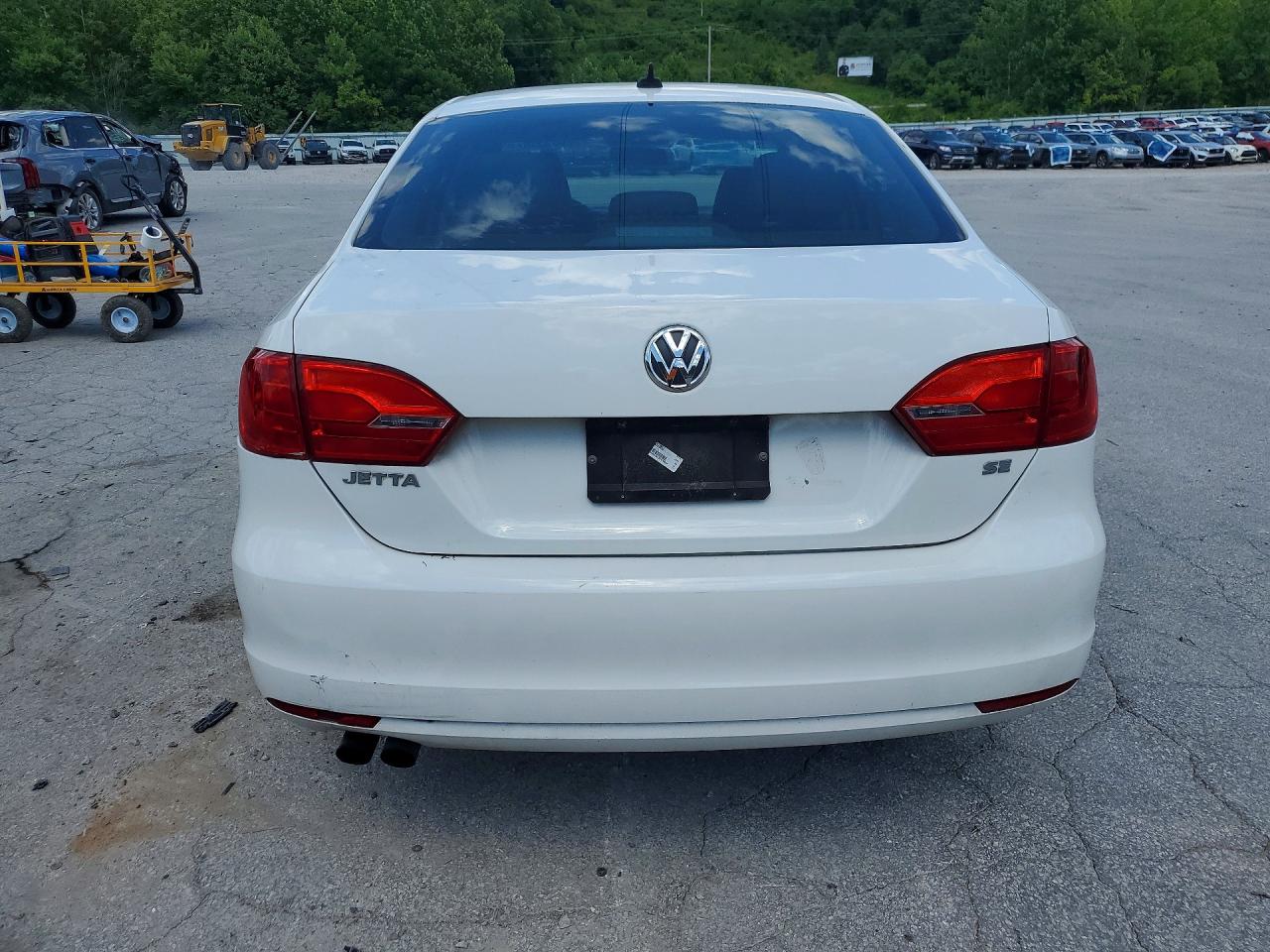 2014 Volkswagen Jetta Se White vin: 3VWD17AJ2EM370012