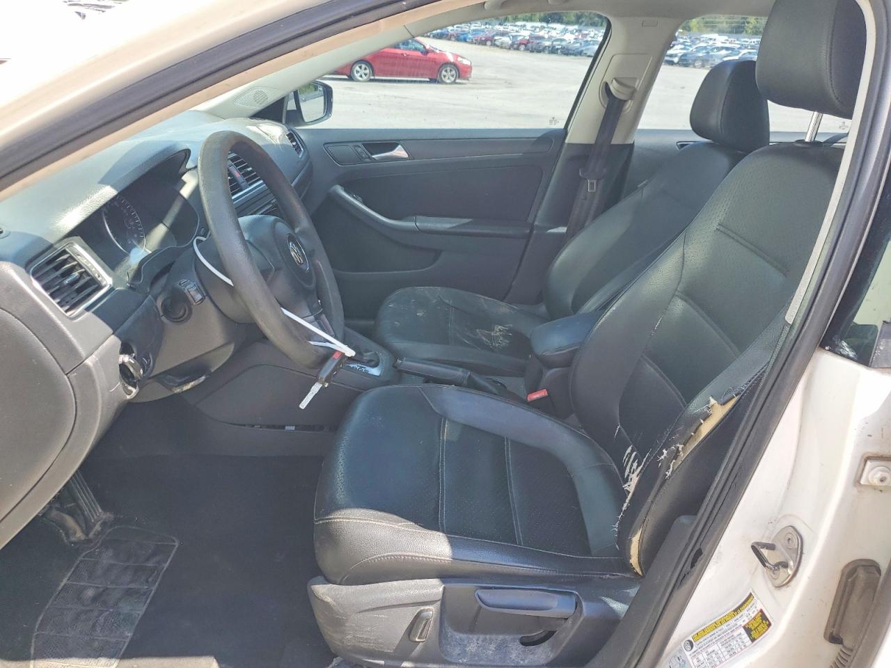 2014 Volkswagen Jetta Se White vin: 3VWD17AJ2EM370012