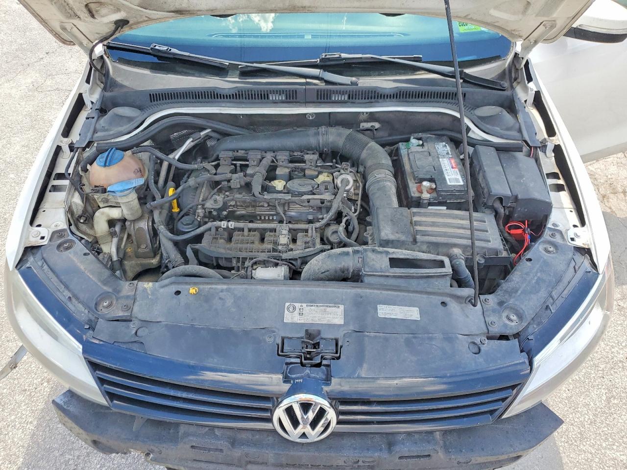 2014 Volkswagen Jetta Se White vin: 3VWD17AJ2EM370012