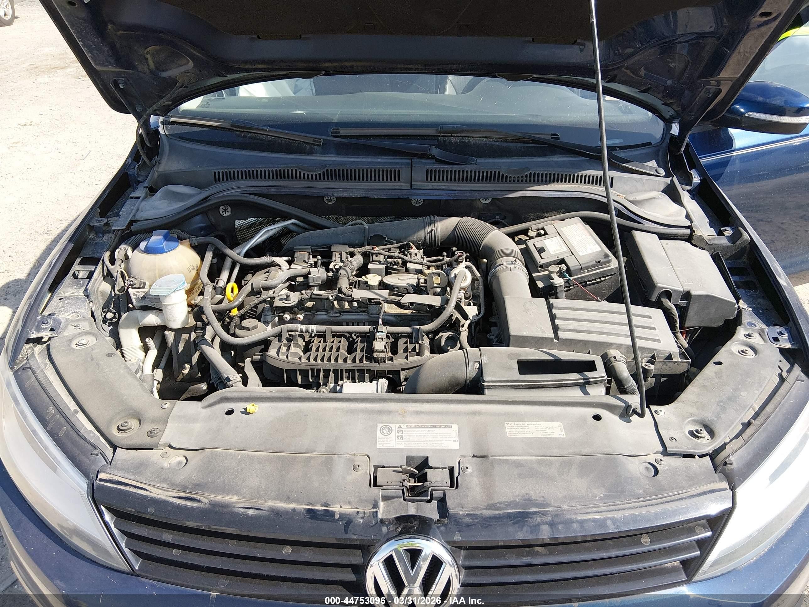 2014 Volkswagen Jetta 1.8t Se Blue vin: 3VWD17AJ2EM381902