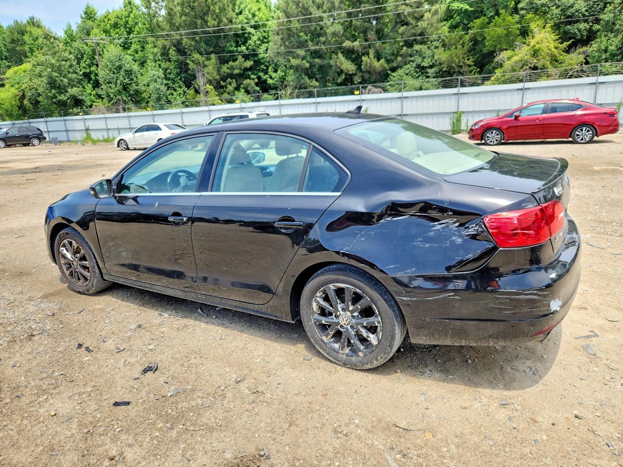 2014 Volkswagen Jetta Se Black vin: 3VWD17AJ2EM411335