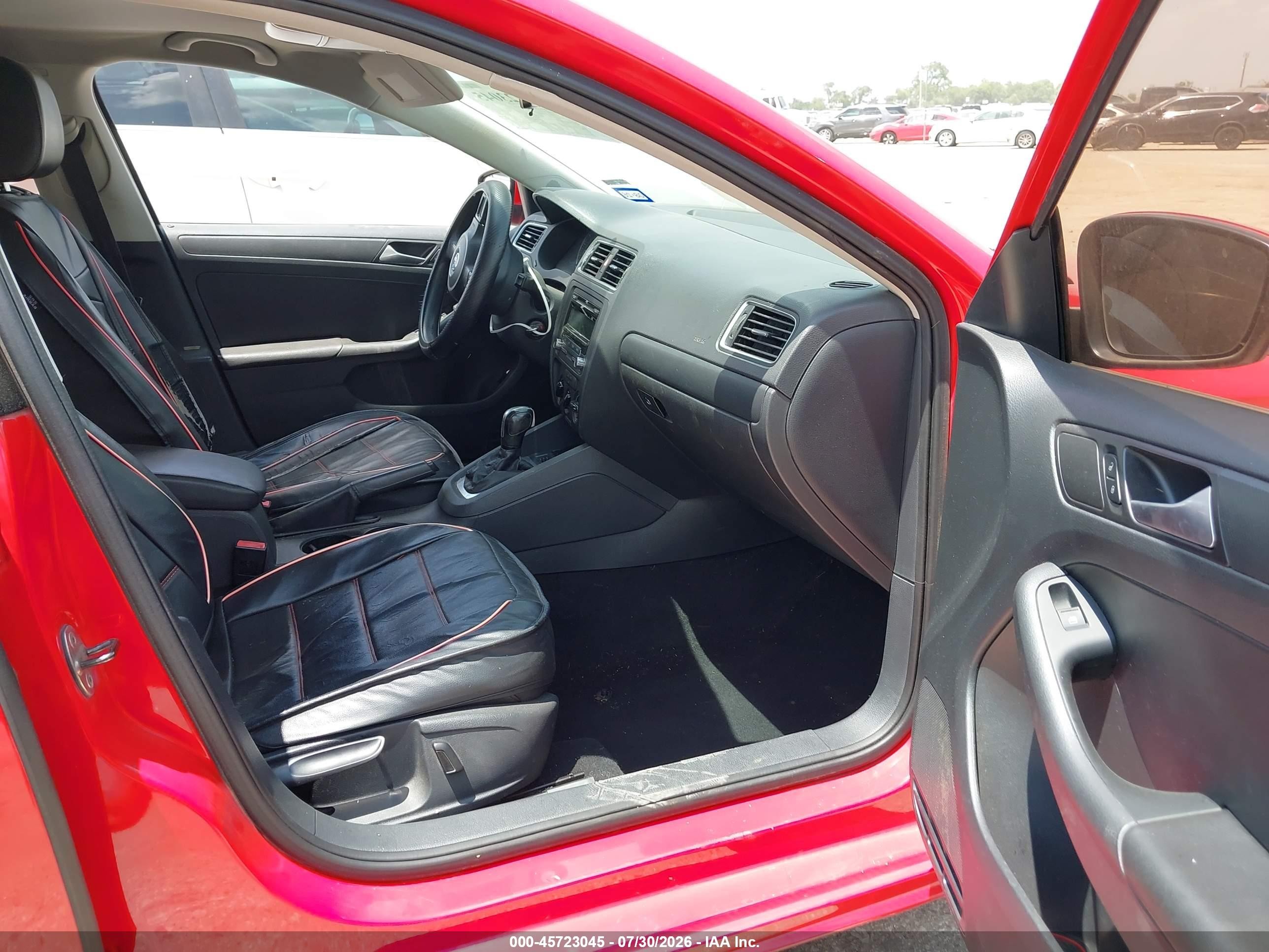 2014 Volkswagen Jetta 1.8t Se Red vin: 3VWD17AJ2EM417927