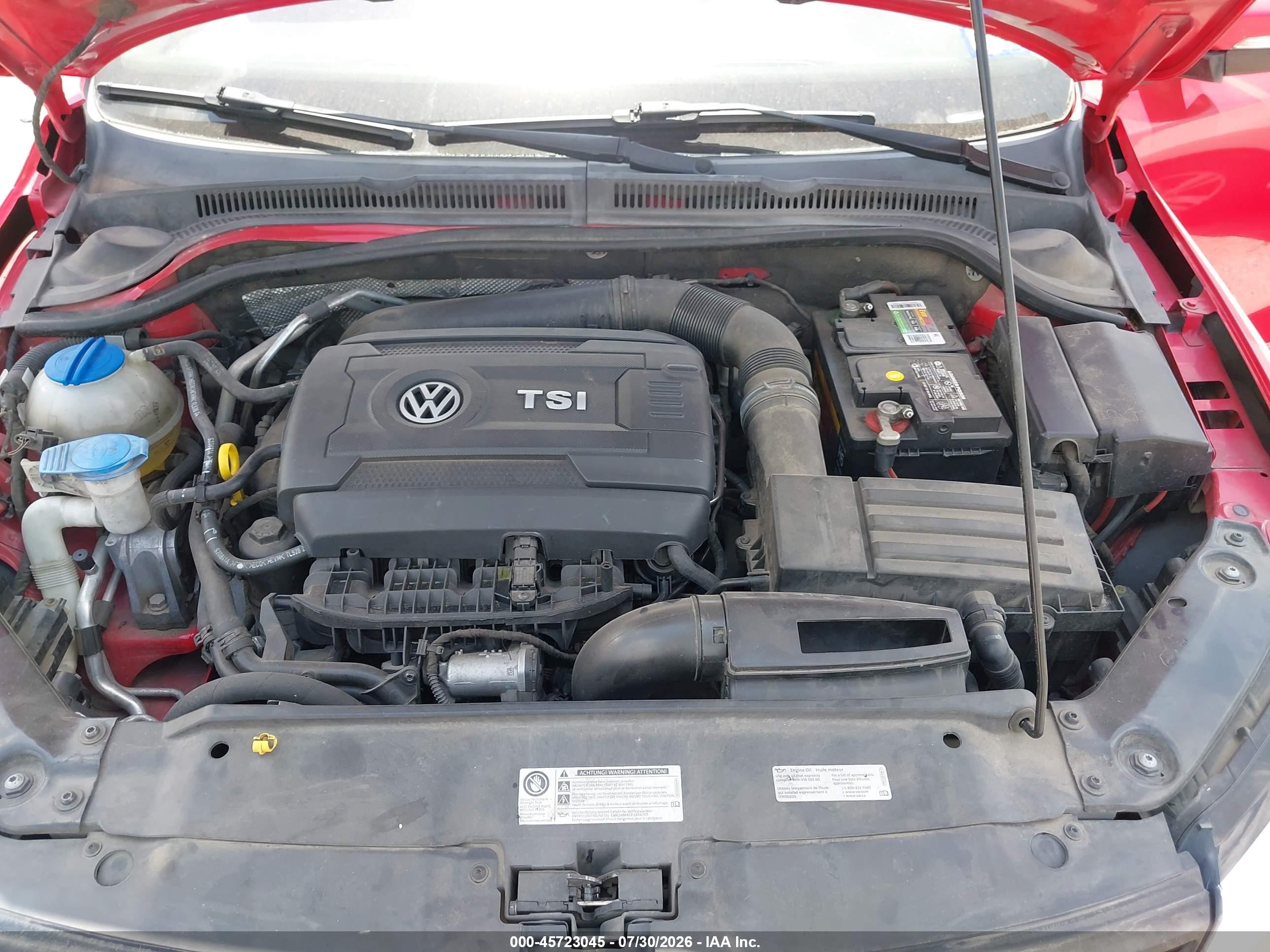 2014 Volkswagen Jetta 1.8t Se Red vin: 3VWD17AJ2EM417927