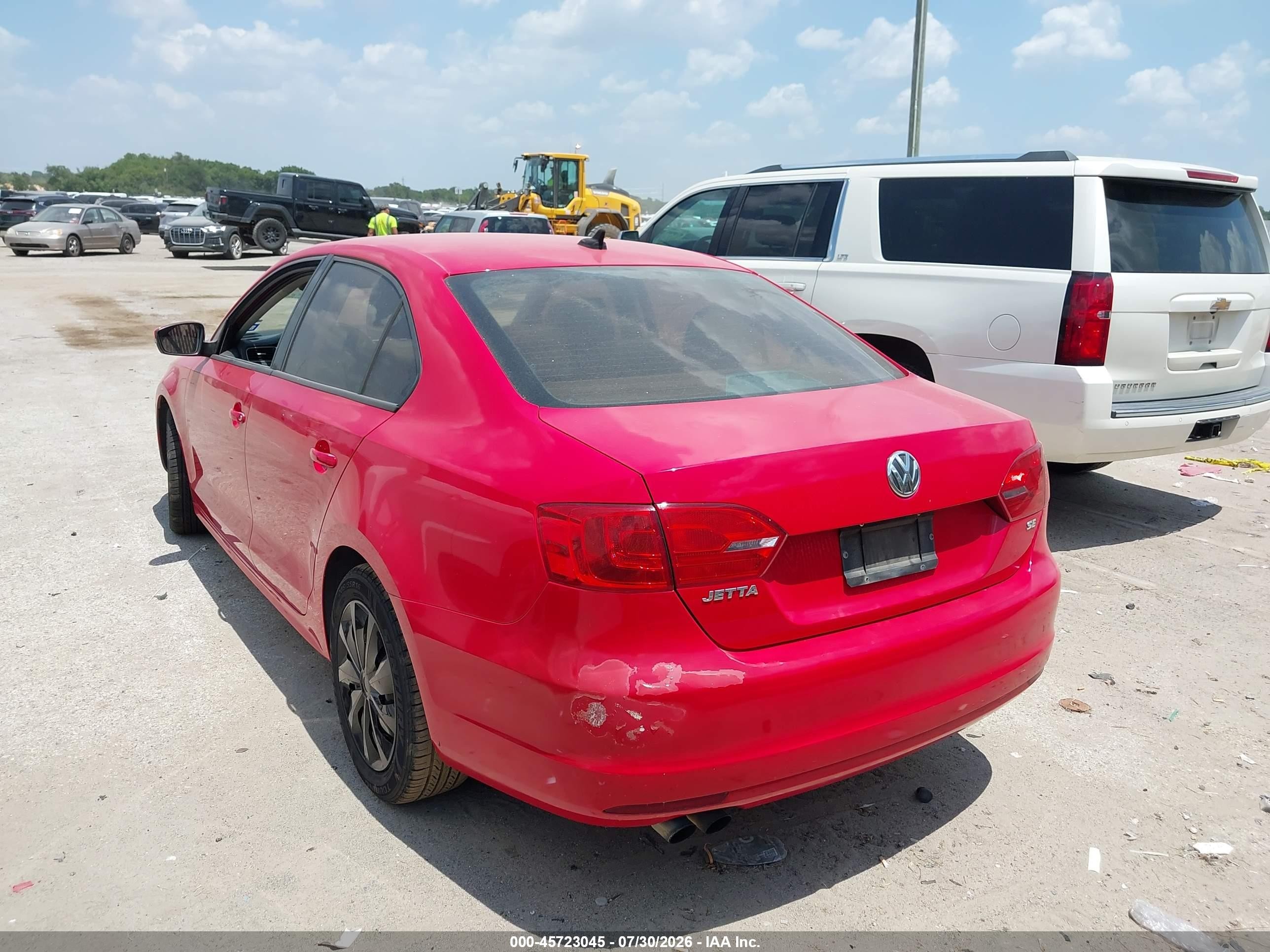 2014 Volkswagen Jetta 1.8t Se Red vin: 3VWD17AJ2EM417927