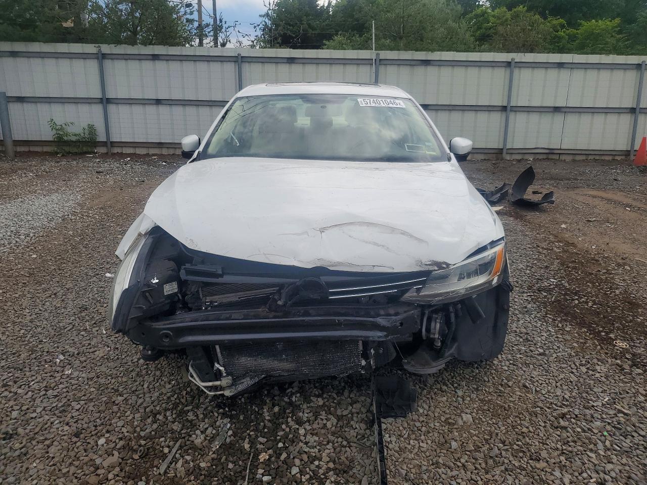 2014 Volkswagen Jetta Se White vin: 3VWD17AJ2EM420925
