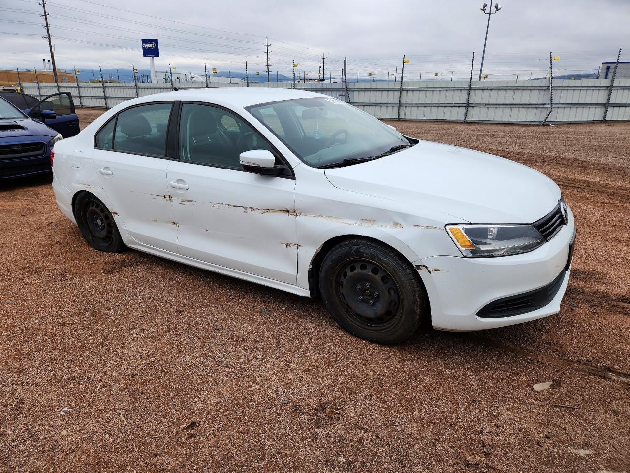 2014 Volkswagen Jetta Se White vin: 3VWD17AJ2EM424201
